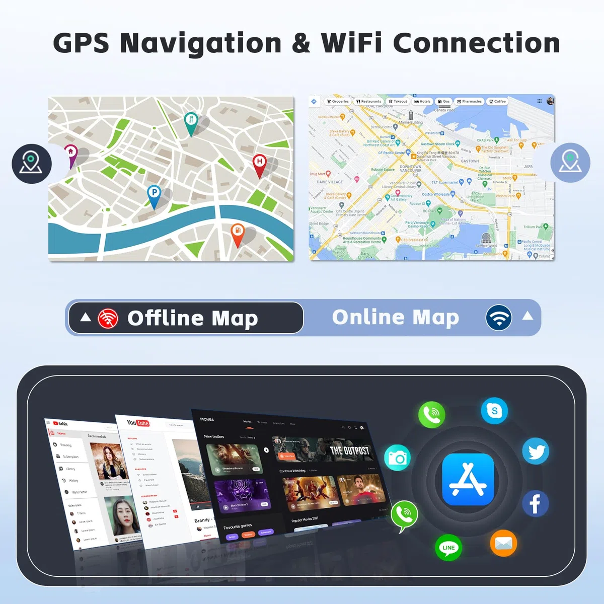 5G WiFi 4+64G Android Radio dla Suzuki Swift 2011-2017 Bezprzewodowe Carplay Android Auto, 9-calowy IPS Ekran z Nawigacją Bluetooth 5.0 FM/RDS SWC Kamera Cofania