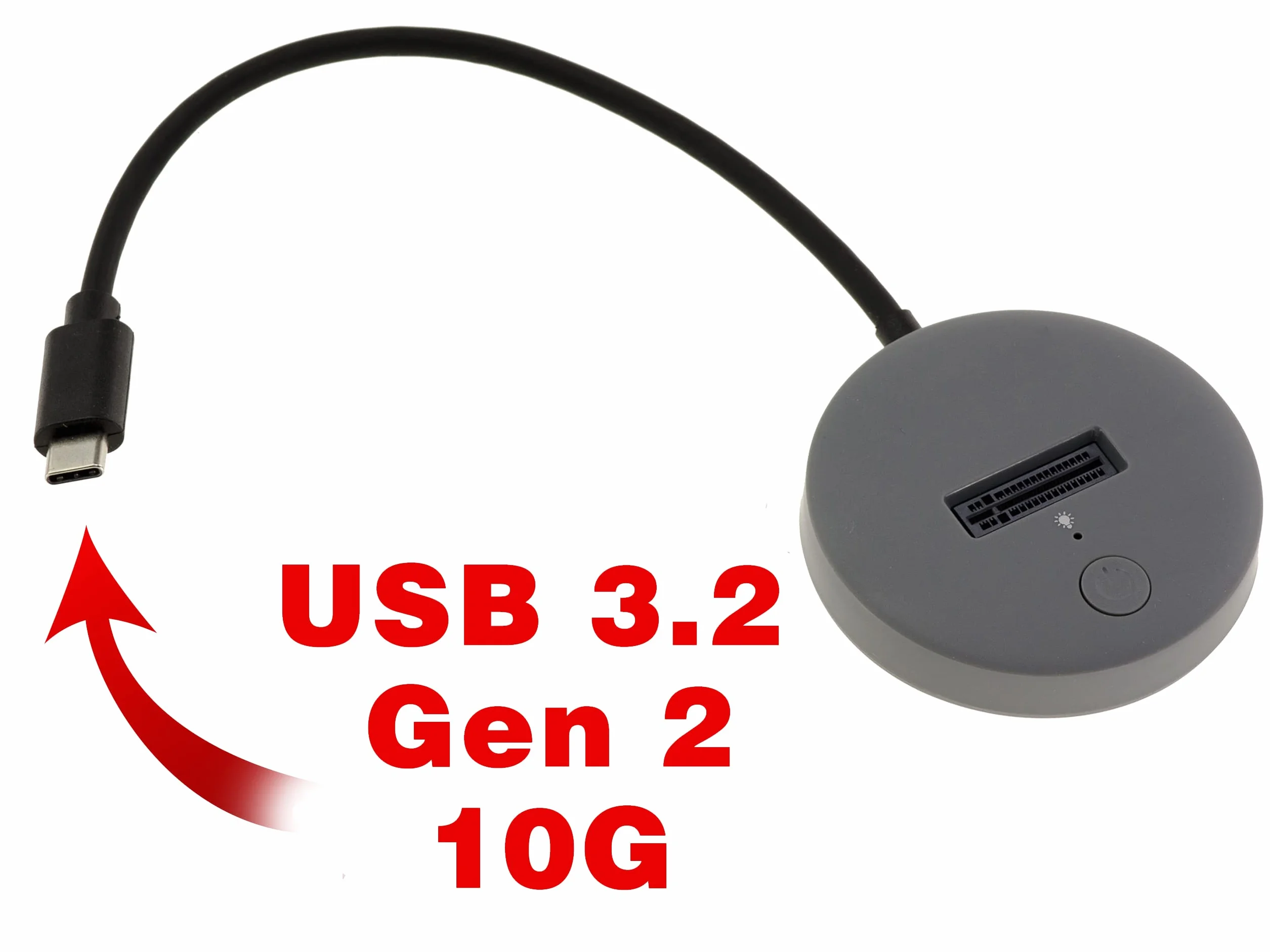 KALEA-INFORMATIQUE Stacja dokująca USB dla dysków SSD M2 NVMe lub SATA. Łącze USB3.2 Gen2 o pojemności 10 GB z wtyczką typu C