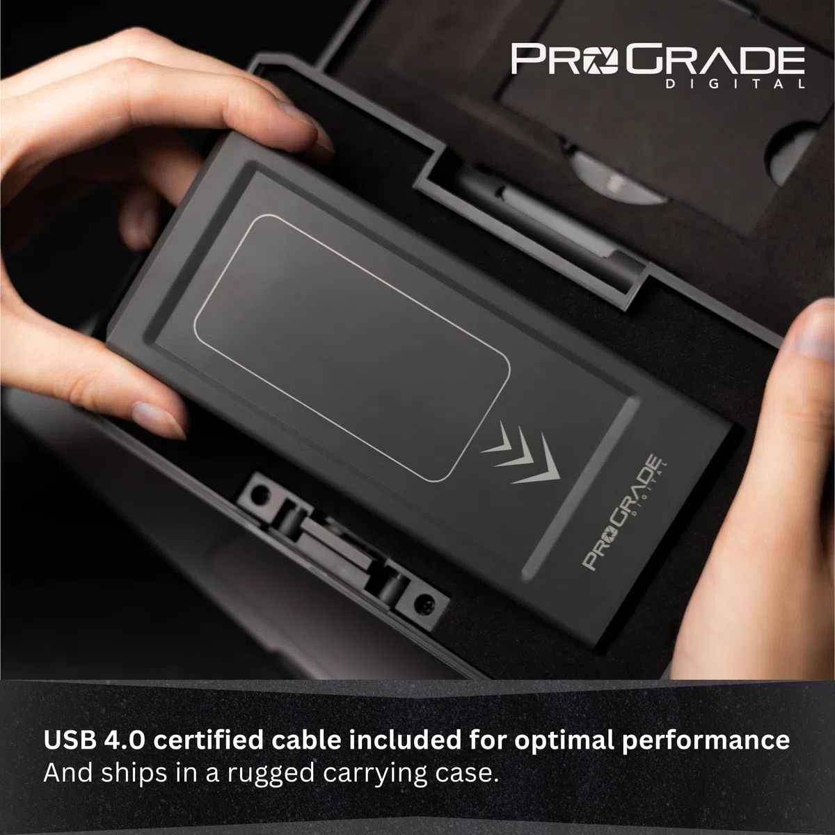 Dysk zewnętrzny SSD ProGrade Digital Professional 4TB v2 USB 4.0, stała prędkość transferu 2500 MB/s (PG10)