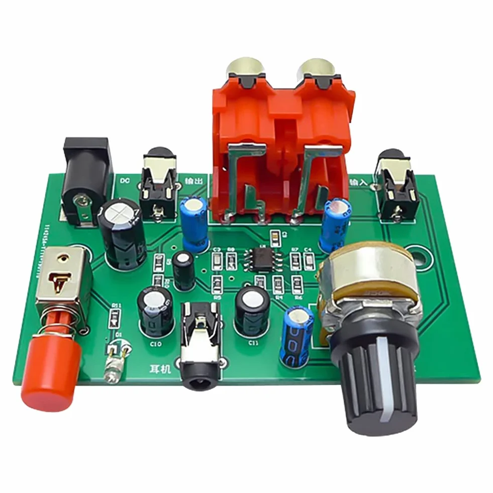 AU-10X NE5532 Przedwzmacniacz SygnałU Audio Przedwzmacniacz SłUchawkowy Zysk 20Db 3.5MM Regulacja GłOśNośCi Tone DC 12 V