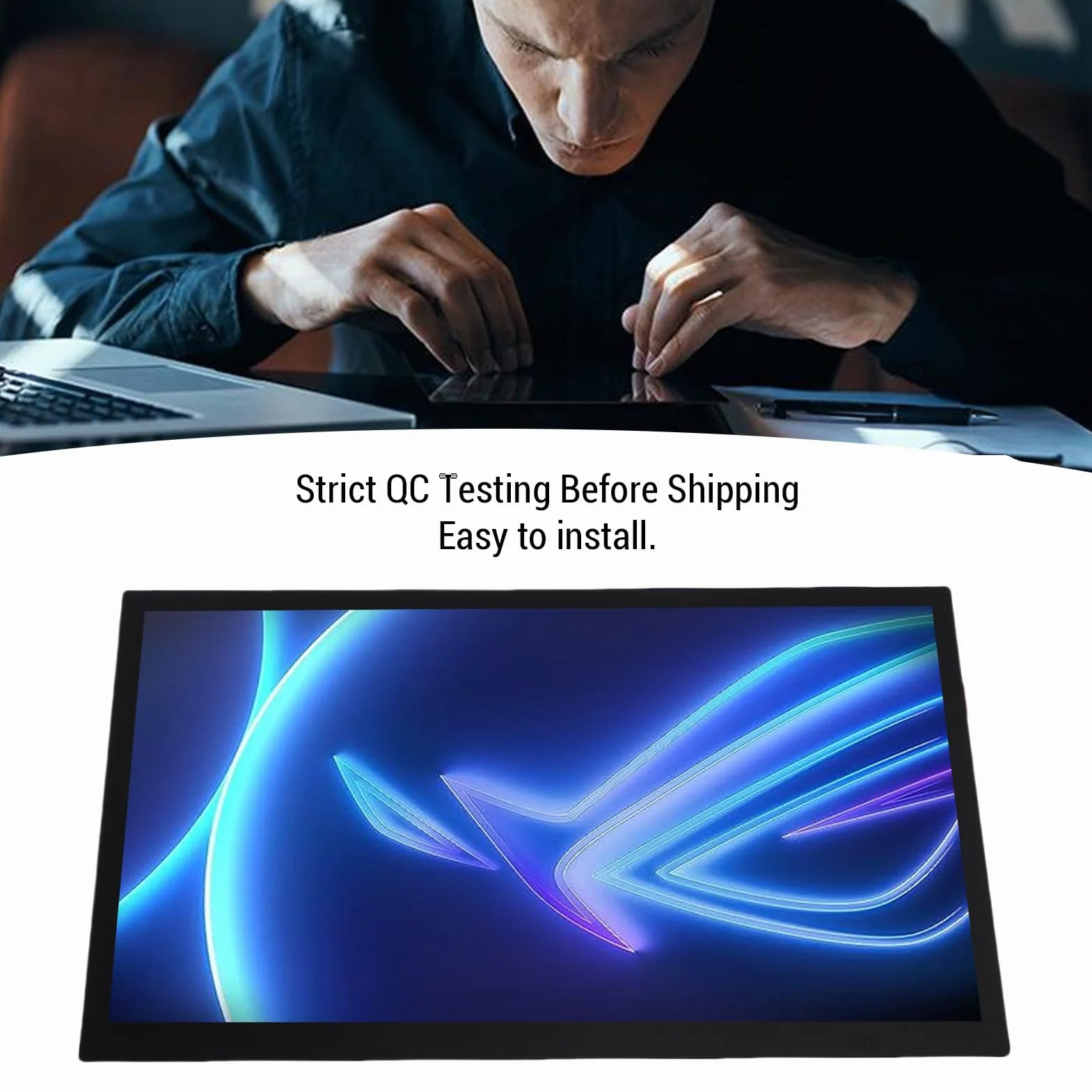 Wymiana Wyświetlacza LCD do Przenośnej Konsoli do Gier Rog Ally 2023 RC71L Zespół Digitizera z Ekranem Dotykowym dla Kompleksowego Rozwiązania Naprawczego, rozdzielczość FHD, dla