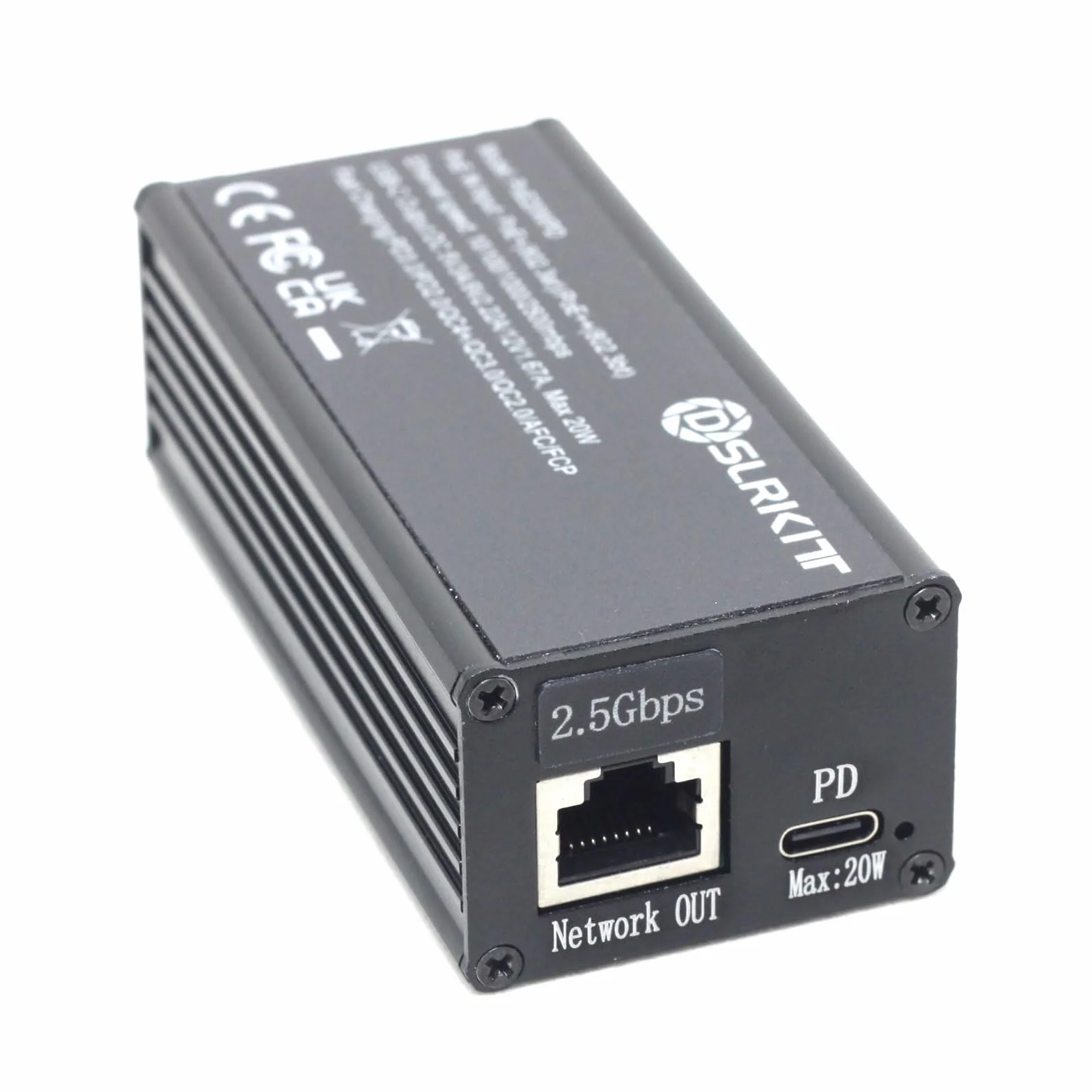 Rozdzielacz PoE 2,5 Gb/s adapter USB-C 20 W PD3.0 PPS QC 4+/3.0 802.3at