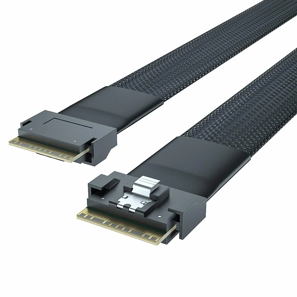 Kabel SlimSAS SFF-8654 8i PCIe 4.0 0,5 metra