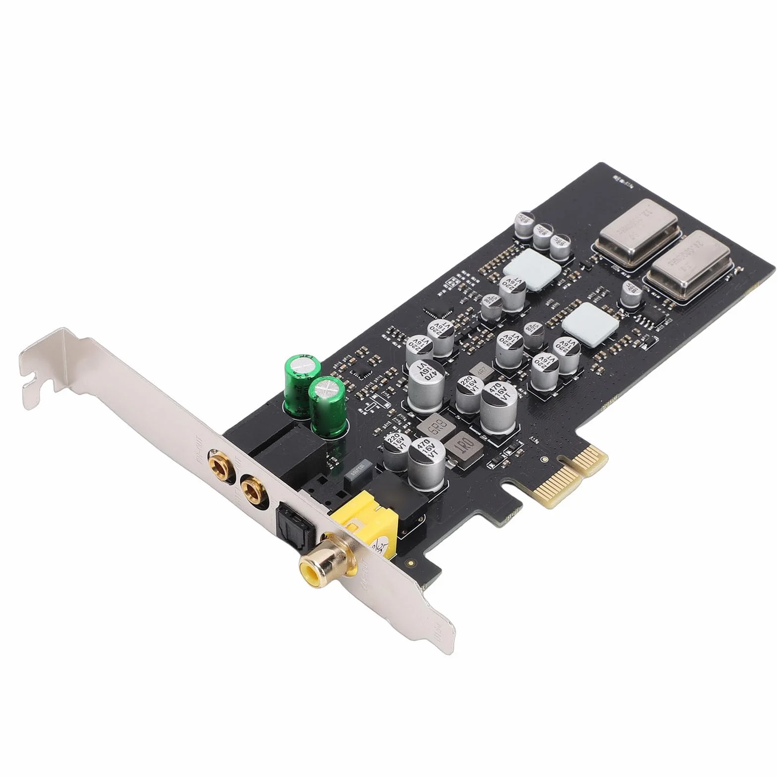 Sxhlseller Karta Dźwiękowa PCIE, Karta Dźwiękowa HiFi CM108AH z Przetwornikiem Cyfrowo-analogowym ES9018K2M, Optyczne Koncentryczne Wyjście Cyfrowe, kanał 7.1, 127 DB DNR, 24 Bity/96 KHz, dla/OS X/
