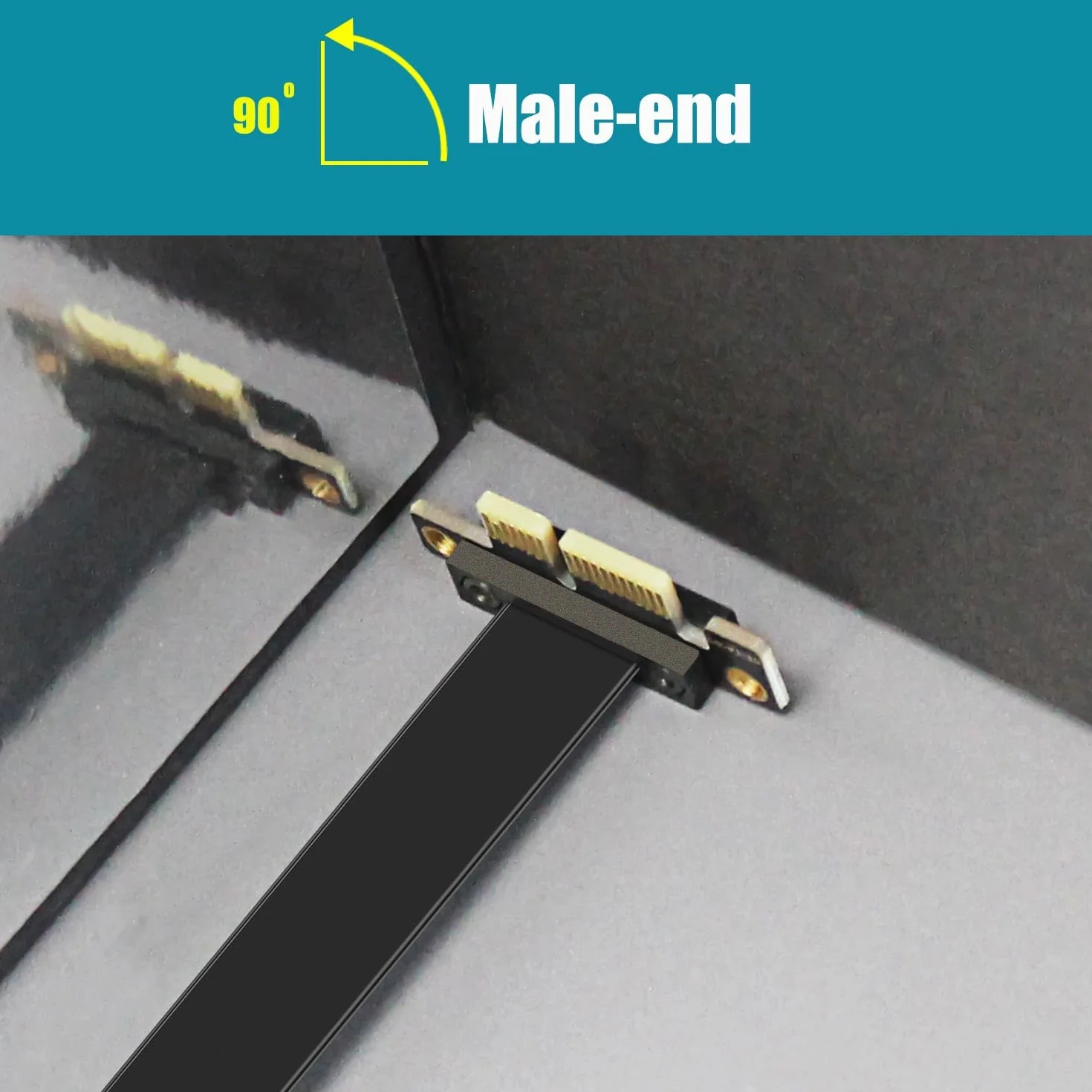 GLOTRENDS 100mm PCIe 3.0 X1 Riser Kabel dla kart M.2