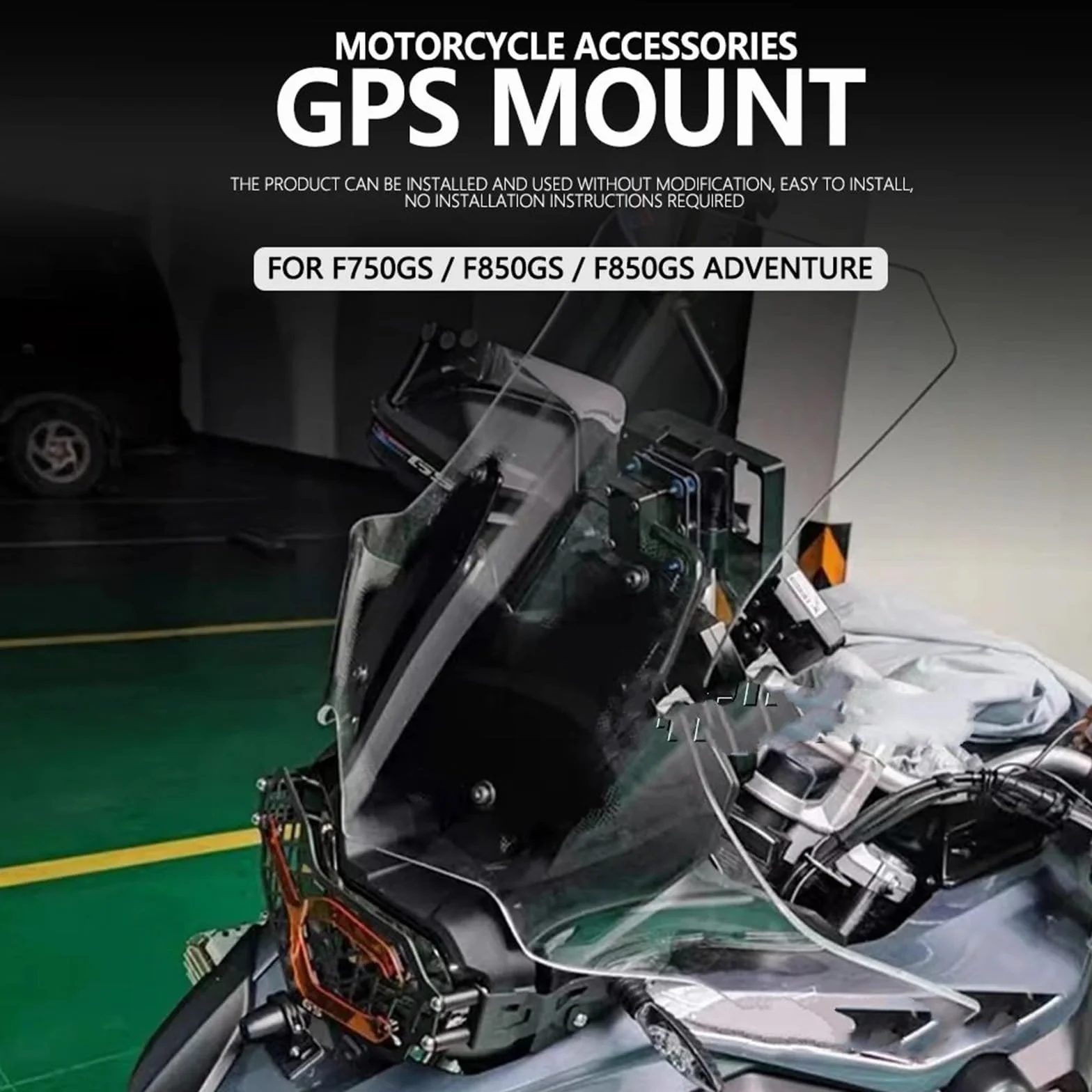 Pasuje do BMW F750GS F850GS ADV Akcesoria do telefonu komórkowego Uchwyt do nawigacji GPS Płyta montażowa(Set)