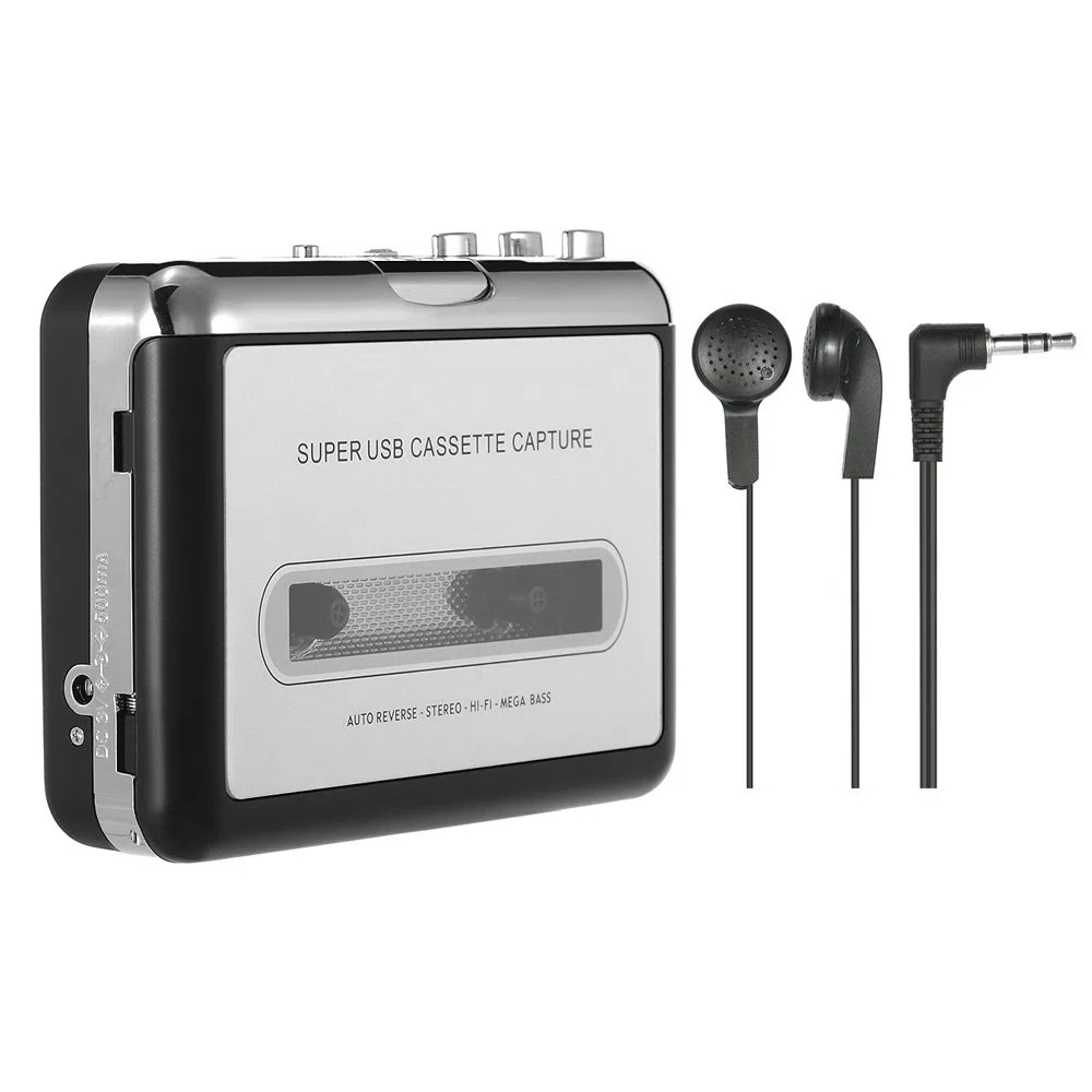 Docooler USB Converter Taśma na MP3 i kaseta Player,konwertuje kasety audio na cyfrowe kasety MP3 do nagrywania w MP3 lub Windows