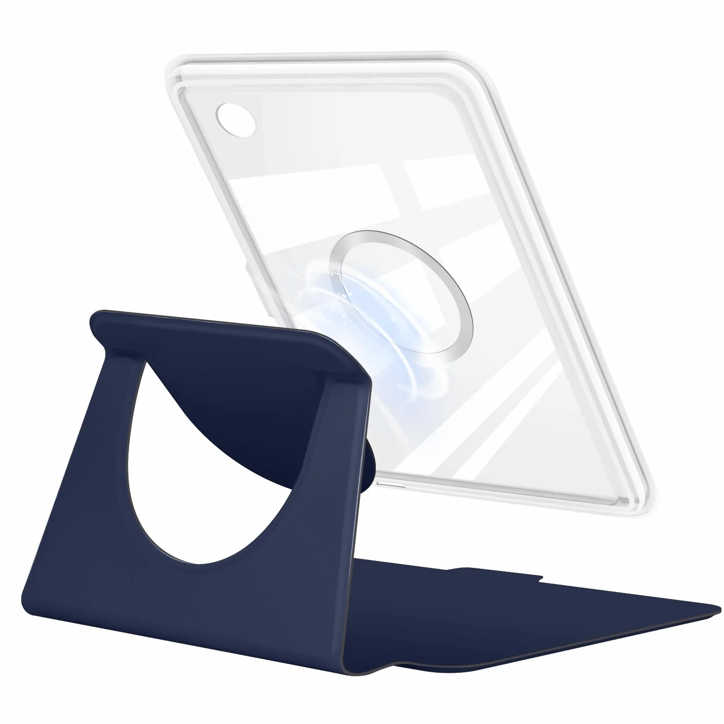 YoungMe Obracane o 360 stopni etui do Kobo Clara BW 2024 roku 15.2 cm, zdejmowana, magnetyczna konstrukcja, ochronna, regulowana osłona, przezroczysta tylna strona z automatycznym uśpienia/budzeniem