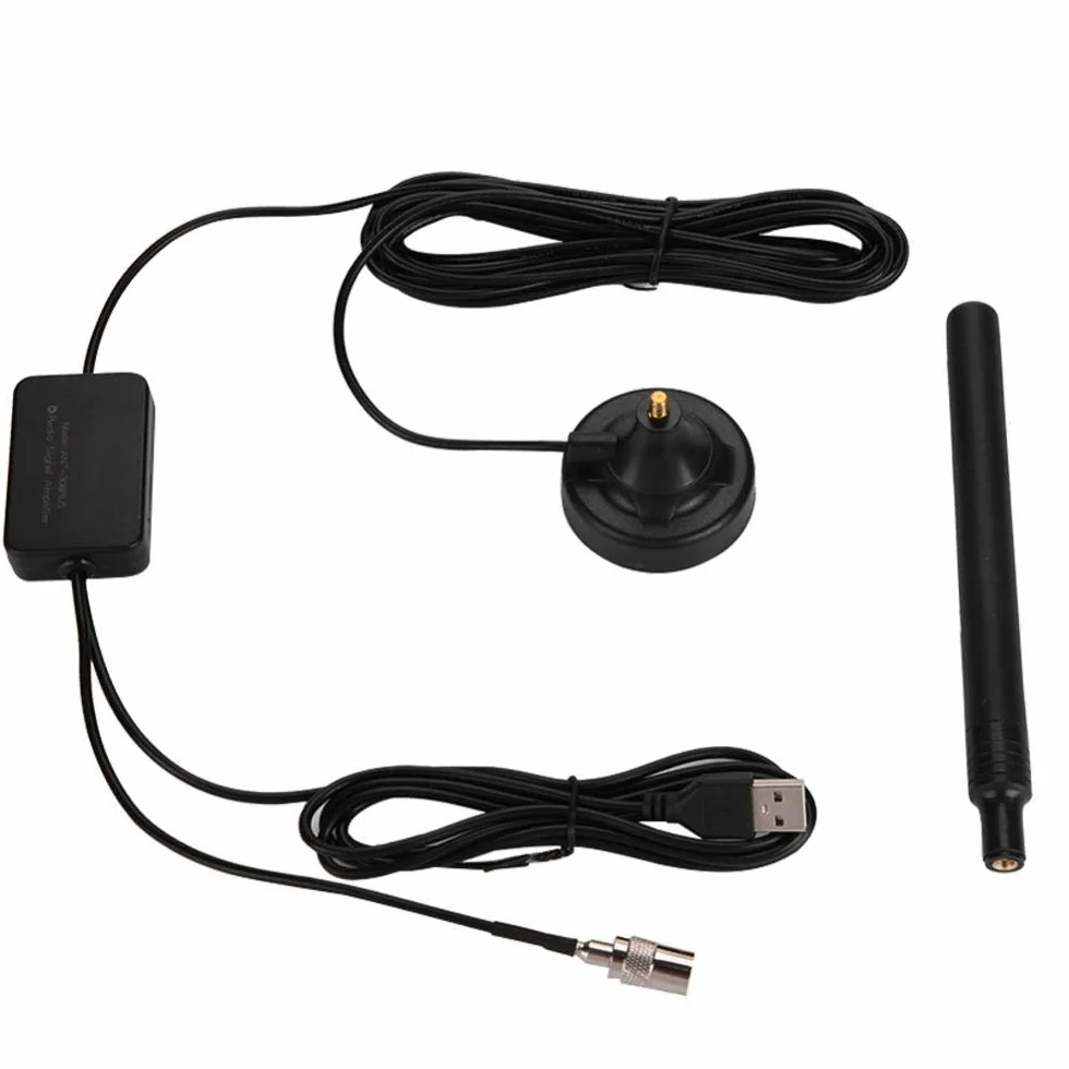Annadue ANT-308PLUS Domowa Antena Radiowa FM, 25 dB z Wysokim Wzmocnieniem, 85-112 MHz, Wysoka Czułość USB, Wzmacniacz Antenowy do Niskich Podłóg