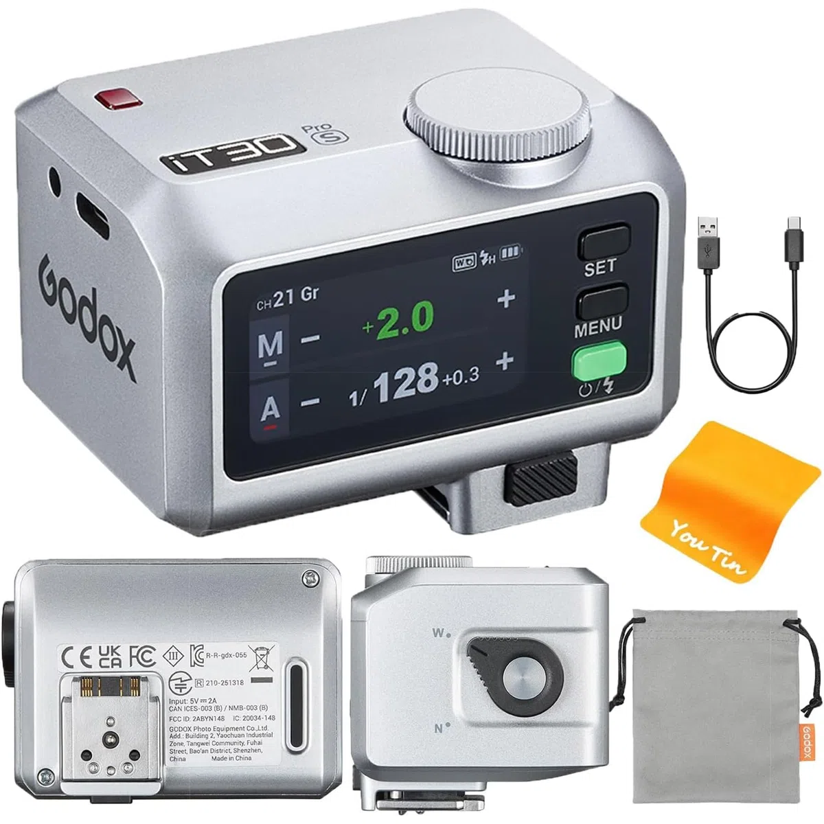 GODOX iT30Pro-S lampa błyskowa do aparatu Sony, TTL Auto-Exposure 2,4 GHz HSS 1/8000S, 560 błysków IT30PRO S lampa błyskowa wbudowany dyfuzor, IT30PROS GODOX lampa błyskowa z kolorowym ekranem