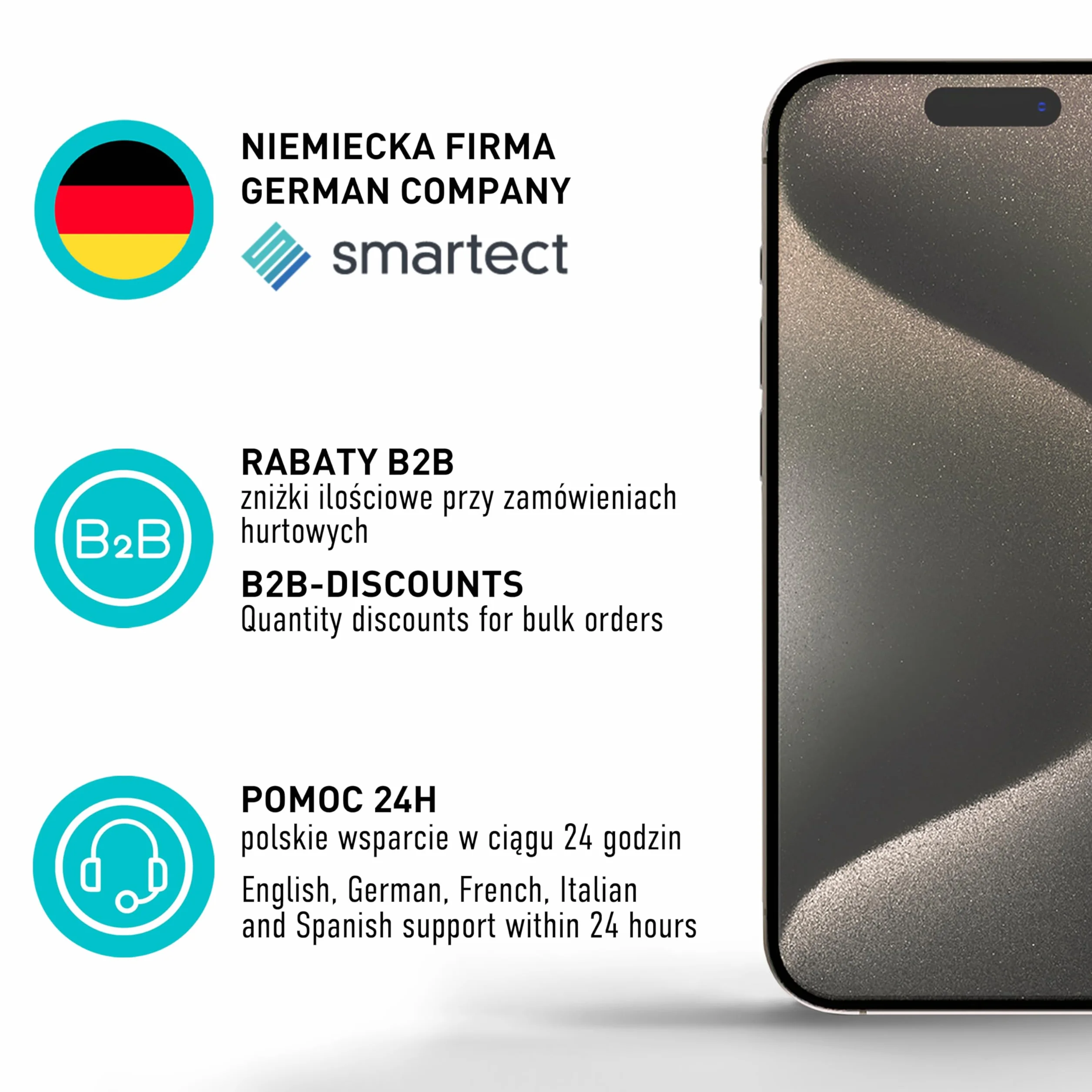 smartect Szkło Hartowane [3 Sztuki, Clear] dla Huawei Watch GT5 41 mm, Szklana Ochrona Ekranu 9H, Ochraniacz Ekranu bez Pęcherzyków, Bez Odcisków palców