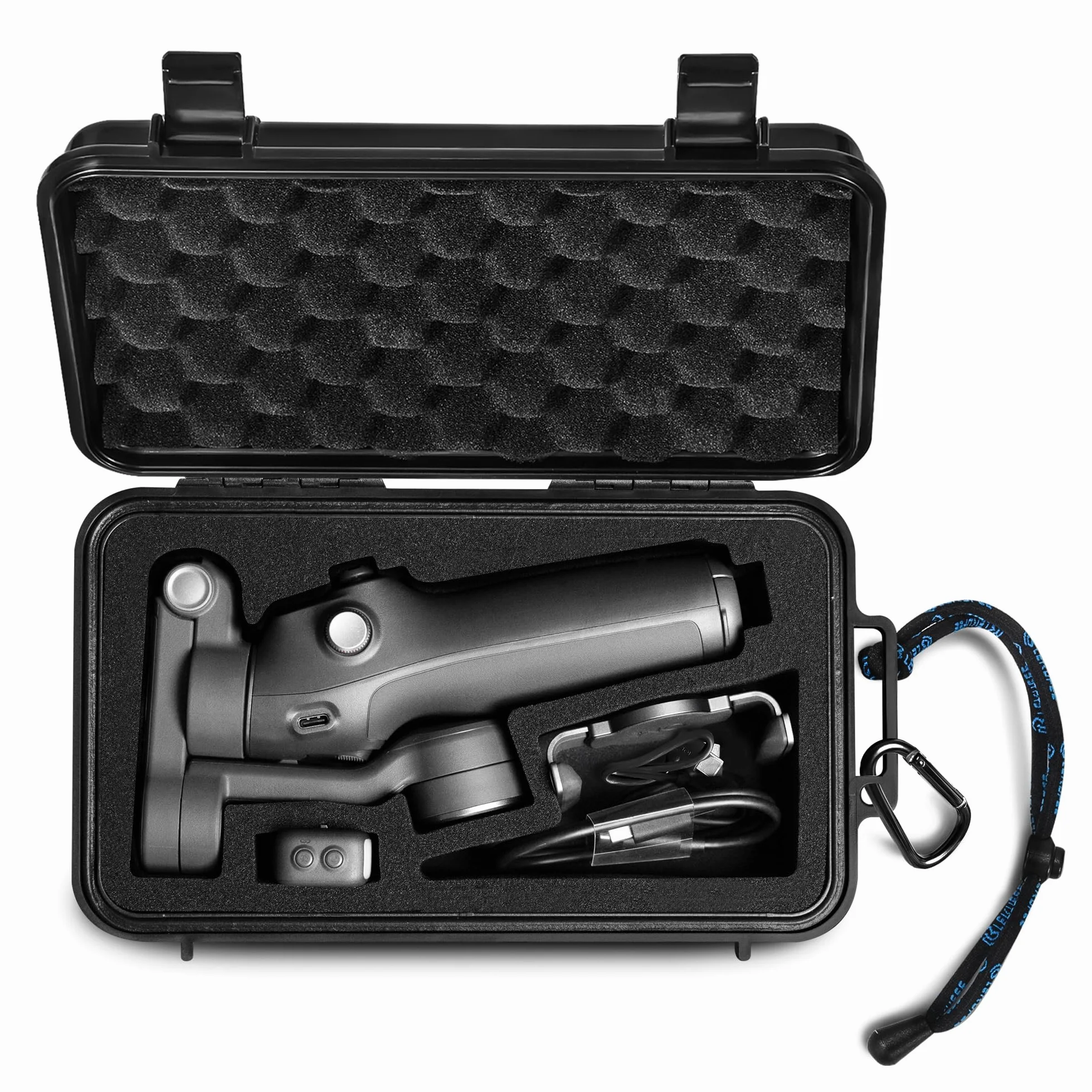 Lekufee Wodoodporna twarda obudowa podróżna dla stabilizatora gimbala DJI Osmo Mobile 7P/7,DJI Osmo Mobile 8 i akcesoriów (tylko obudowa i torba)