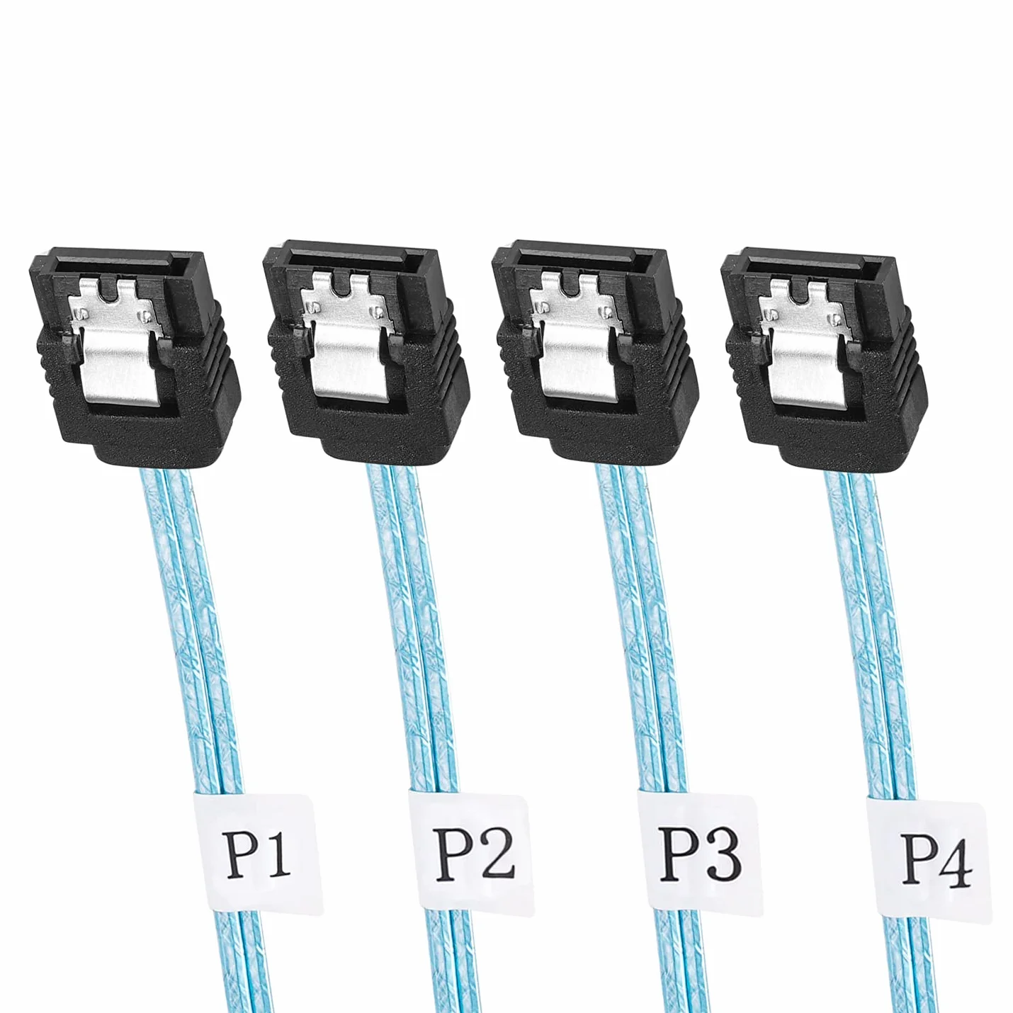 Twozoh Slim Line Mini SAS 4.0 SFF-8654 4i 38-pinowy host do 4 SATA 7-pinowy dysk twardy Fanout kabel raaid 0,5M