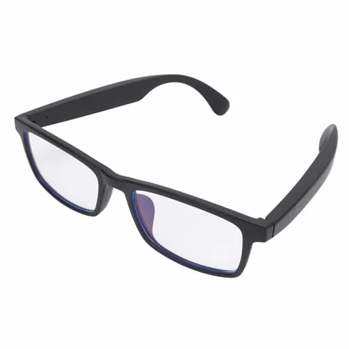 Inteligentne okulary Bluetooth, inteligentne okulary z filtrem światła niebieskiego, inteligentne okulary z otwartym dźwiękiem w uszach z mikrofonem, asystent dotykowy i głosowy, kompatybilne z muzyką