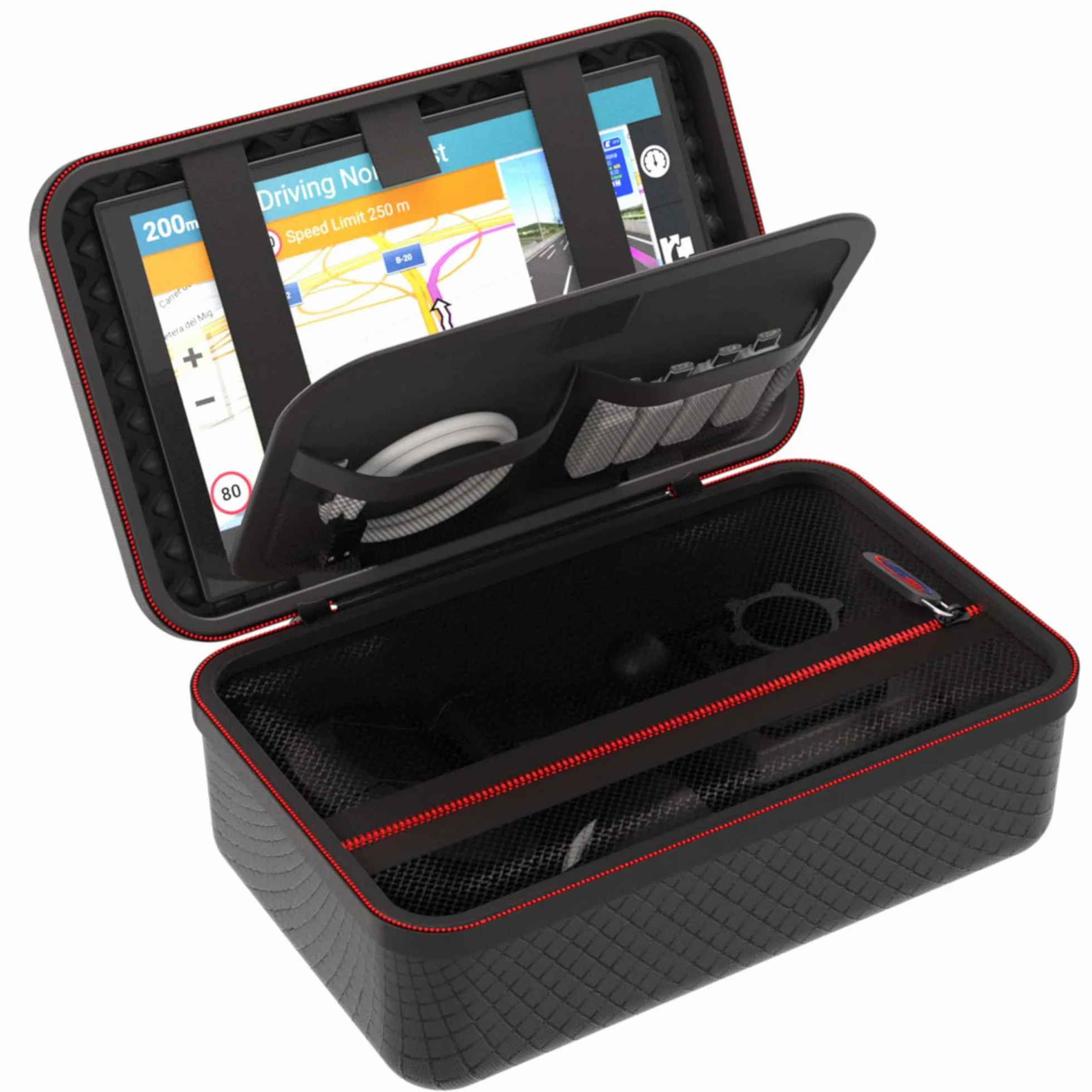 Digicharge Twarde etui GPS do 7" Garmin Drivesmart DriveCam 76 Dezl LGV710 LGV700 Dezlcam CamperCam 795 785 Fleet 780 790 TomTom Go Camper Max Discover Expert Exclusive 7" GPS i wsparcie