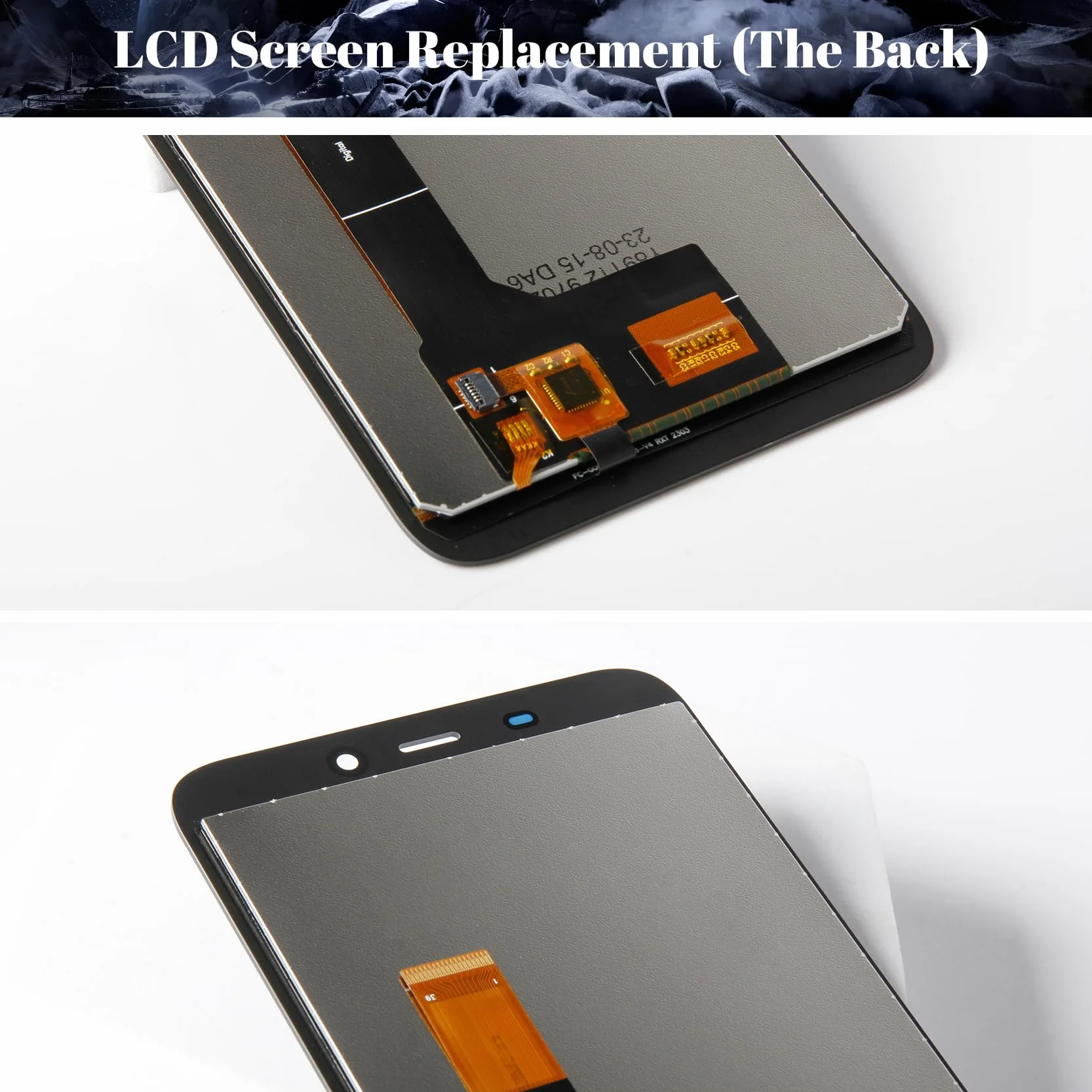 Dla Oukitel WP32 wyświetlacz LCD do Oukitel WP32 zamiennik ekranu dotykowego digitizera zestawy naprawcze (czarny, bez ramki)
