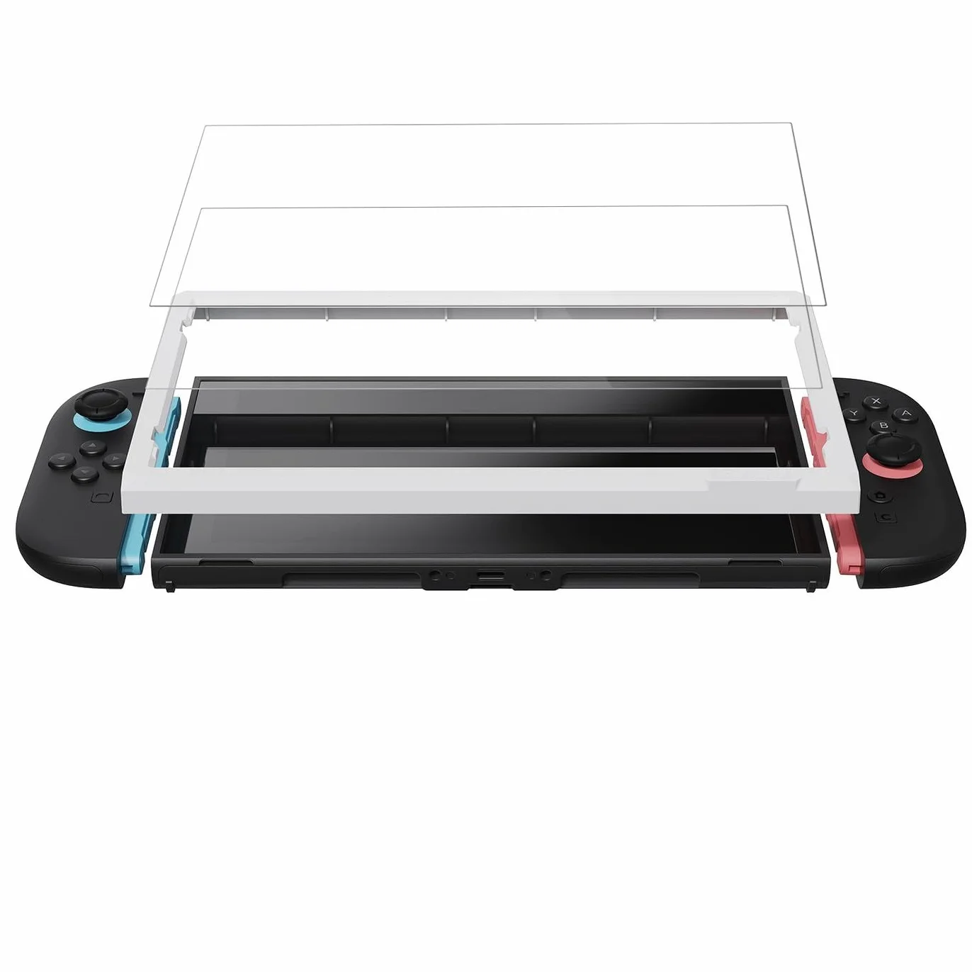 SAVAGE RAVEN od Skull & Co. Krystalicznie przezroczysta osłona ekranu ze szkła hartowanego dla Nintendo Switch 2, przezroczysta HD osłona antyrysunkowa (2-PACK) z ramką EZ-Align - HD klarowność