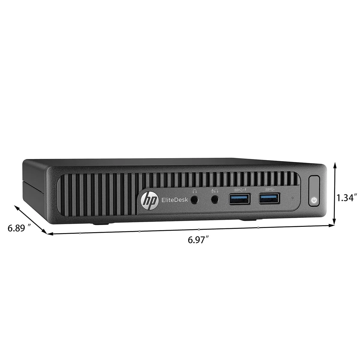 HP EliteDesk 705 G3 mini komputer stacjonarny, AMD A12-9800, 8 GB RAM, 256 GB SSD, WiFi, Bluetooth, klawiatura US QWERTY, Windows 11 Pro (odnowiony)