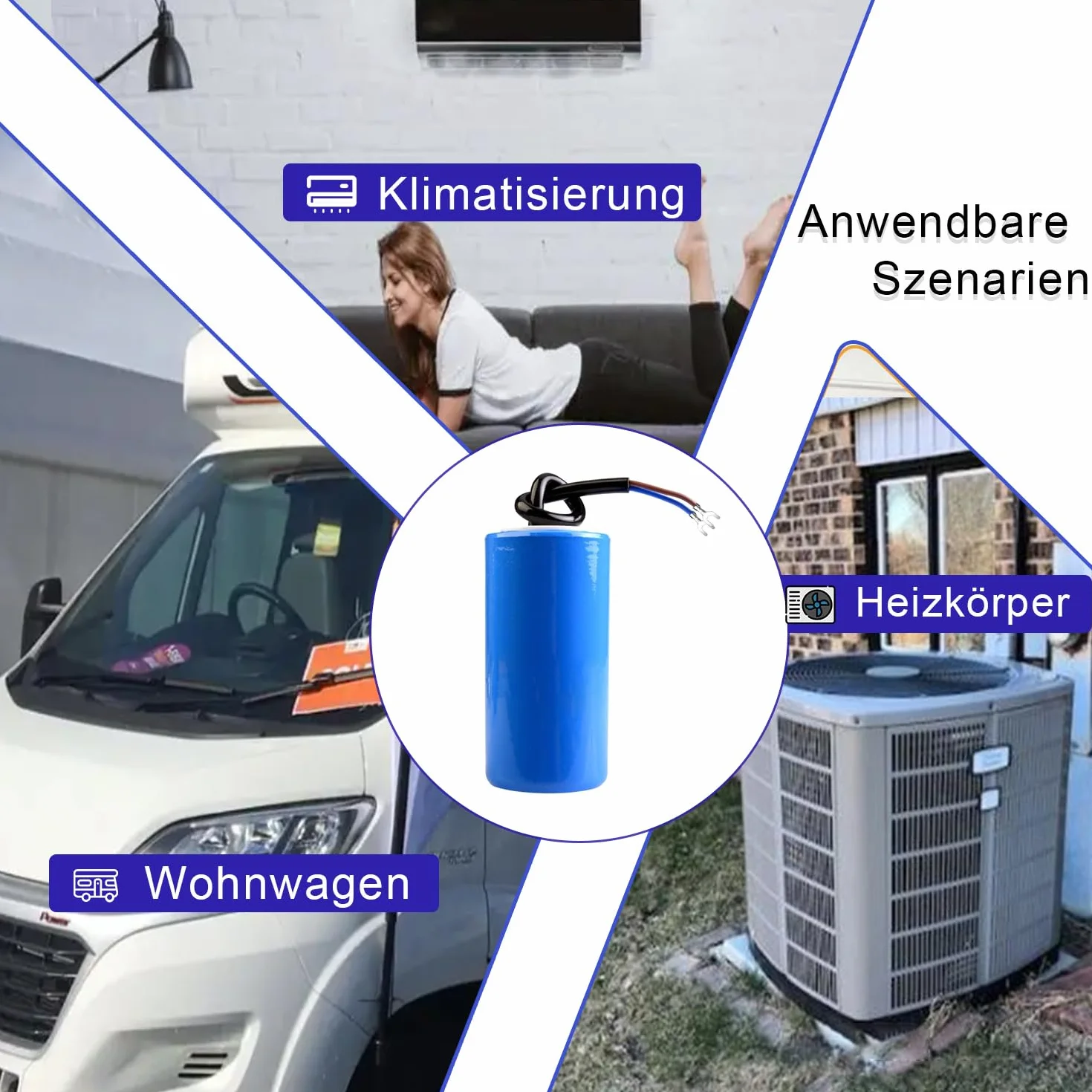 Kondensator CD60 AC 450V 200uF 50/60Hz rozruchowy silnika z przewodem