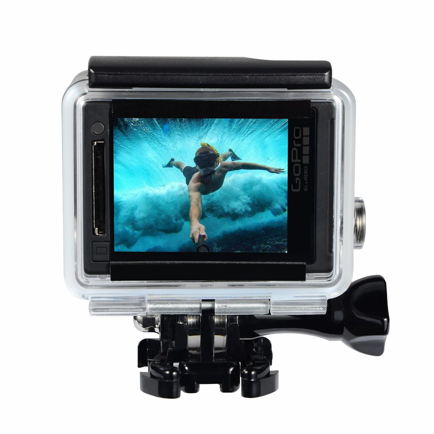 Suptig Zapasowa wodoodporna obudowa ochronna do kamery kompatybilna For GoPro Hero 4 Hero 3+ Hero 3 do użytku pod wodą wodoodporna do 45 m