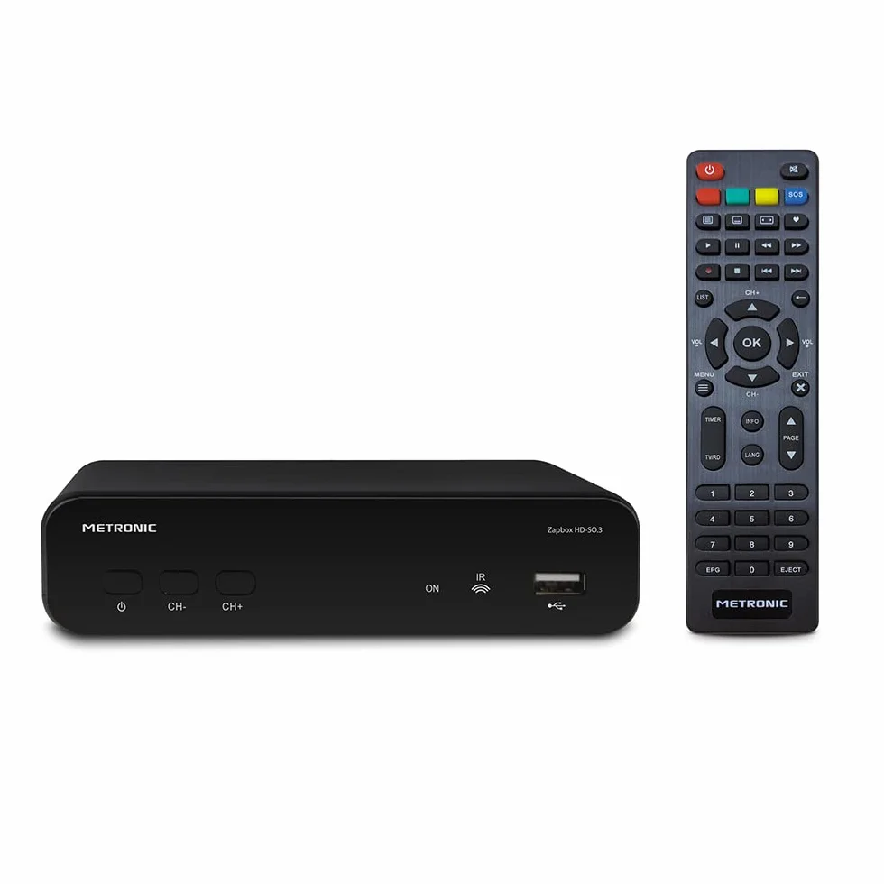 Metronic Zapbox HD-SO.3 Odbiornik HD TDT-T2, dekoder z PVR, USB, HDMI, SCART, czarny