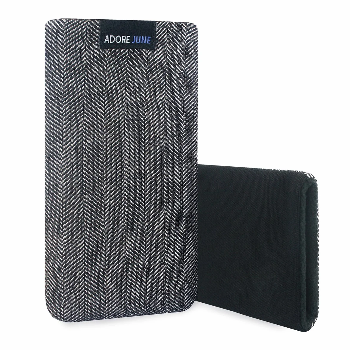 Adore June Etui biznesowe kompatybilne z iPhone 16 Pro Max 2024, etui na telefon komórkowy z charakterystycznego materiału w jodełkę - efekt czyszczenia wyświetlacza