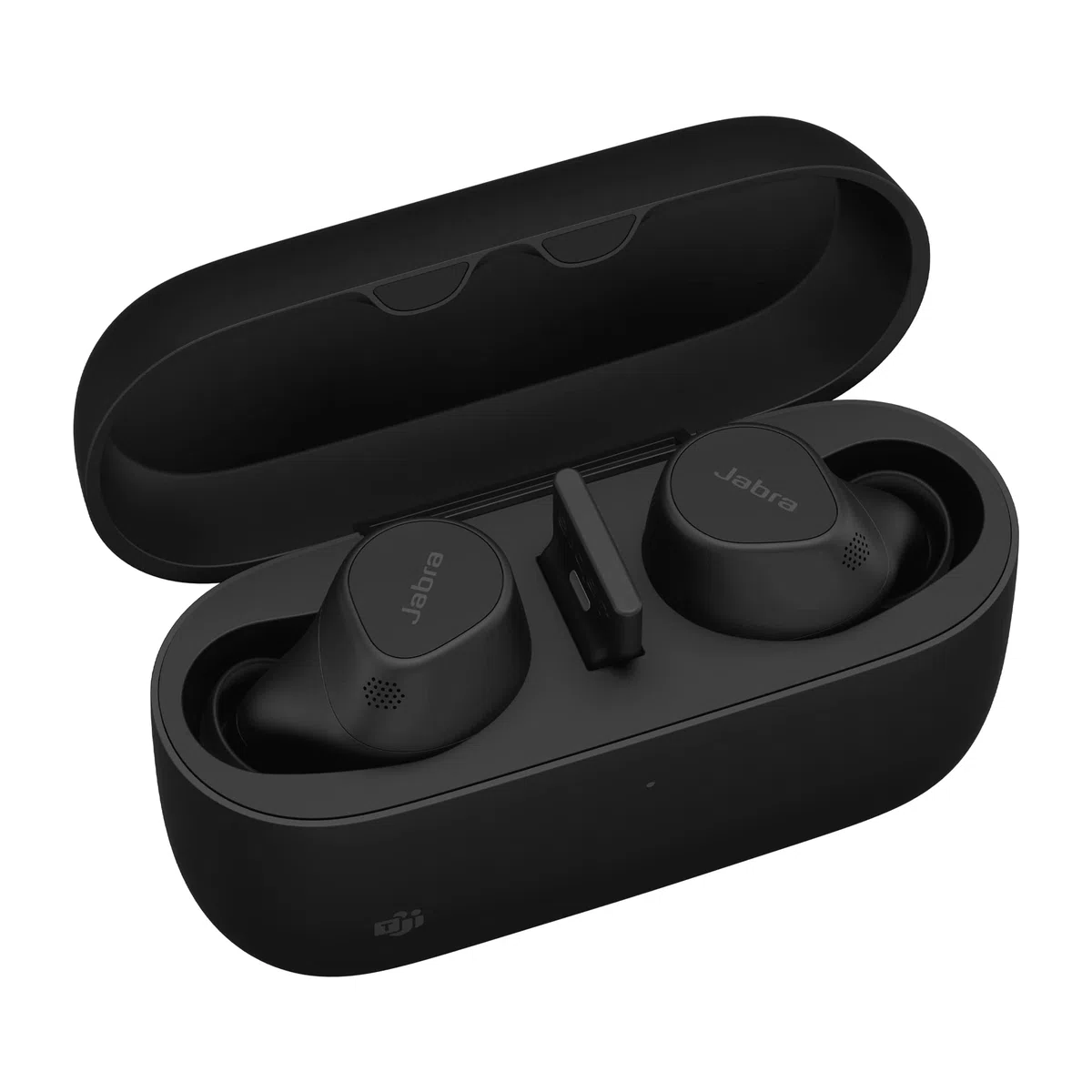 Jabra Evolve2 Buds Prawdziwie bezprzewodowe douszne słuchawki Bluetooth z aktywną redukcją szumów i technologią MultiSensor Voice z 4 mikrofonami - certyfikat Microsoft Teams i inne platformy. Czarne | Bluetooth, z aktywną redukcją szumów, technologią Mul