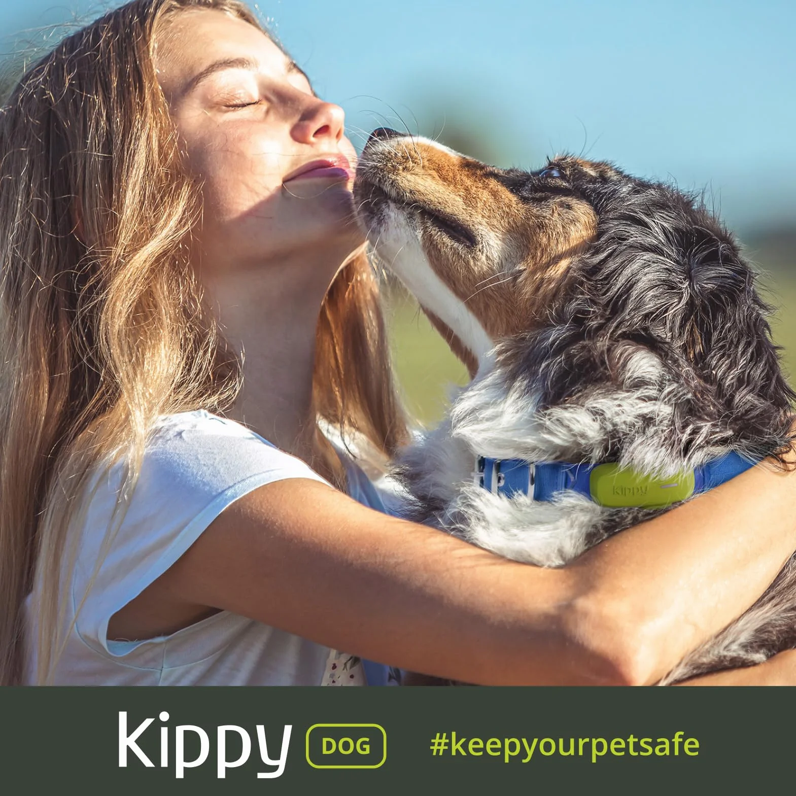 Kippy GPS per Cani Localizzatore Impermeabile con Recinto Virtuale e Notifiche Verde