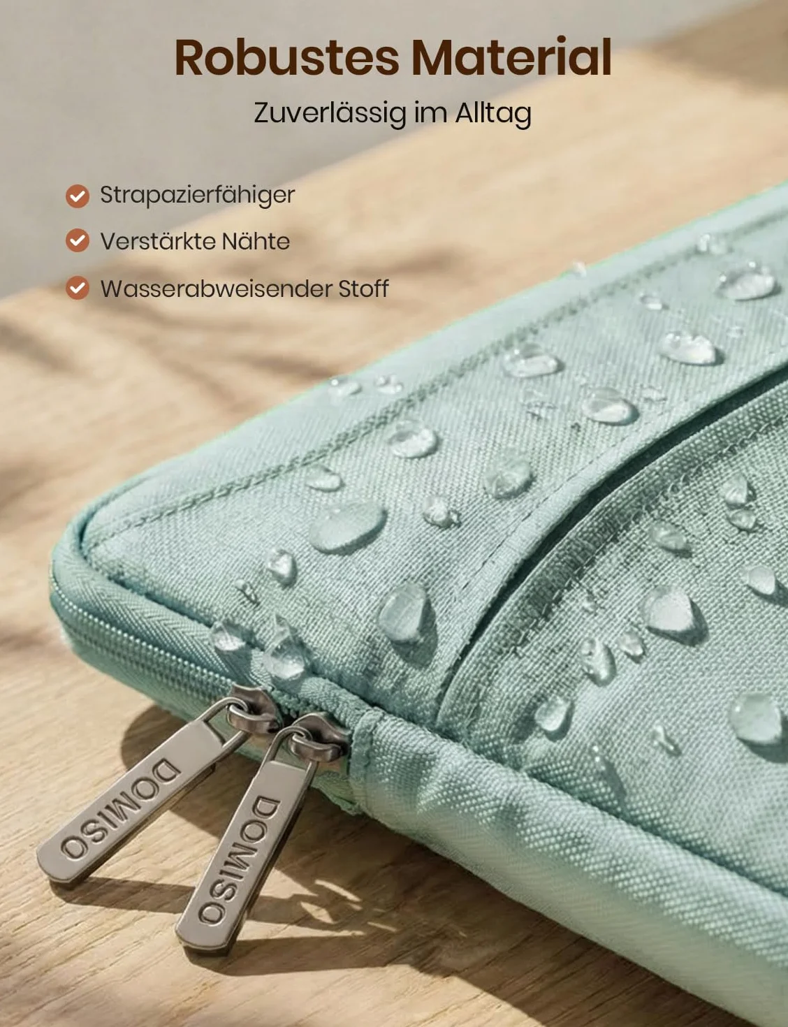 DOMISO torba na laptopa / notebooka, wodoszczelna torba na ramię