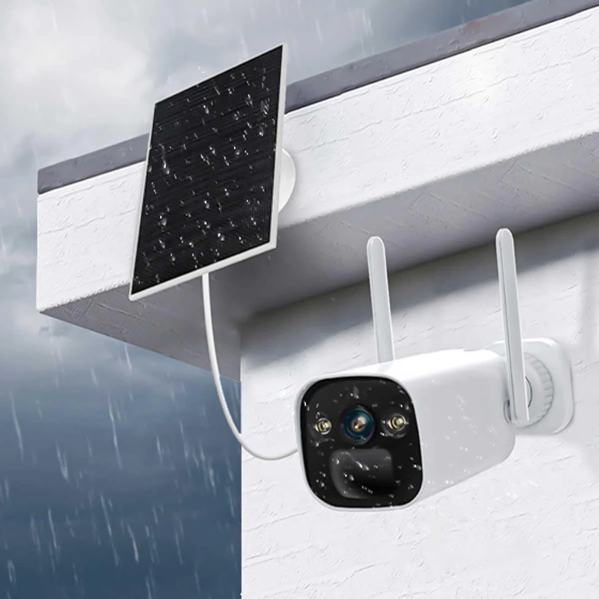 Foscam BP4 kamera monitorująca 2K 4 MP, Wi-Fi, w zestawie wysoce wydajny panel słoneczny, dwukierunkowe audio, widoczność w nocy w kolorze, wodoszczelność IP66