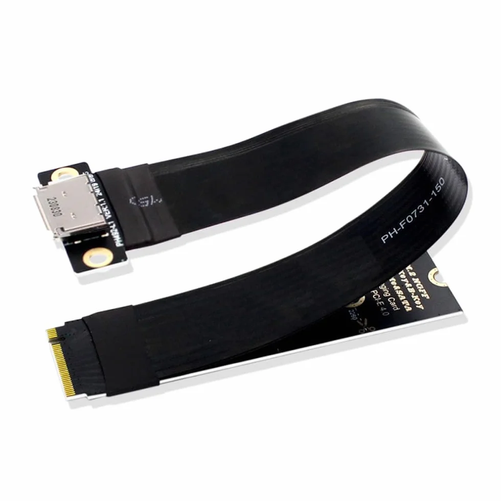 CY Kabel hosta 2280 NGFF PCI-E4.0 M.2 M-key do Oculink SFF-8612 SFF-8611 15 cm dla NVME U.2 SSD Egpu