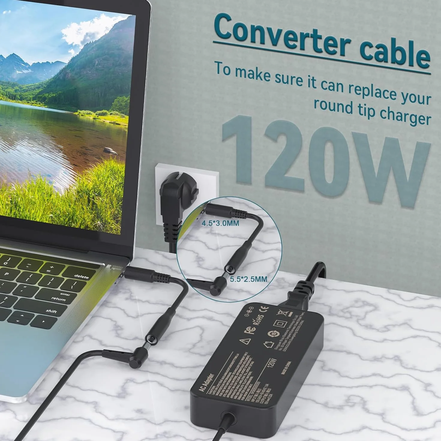 ASUS A15-120P1A Ładowarka do laptopa 120W 19V 6,32A Adapter