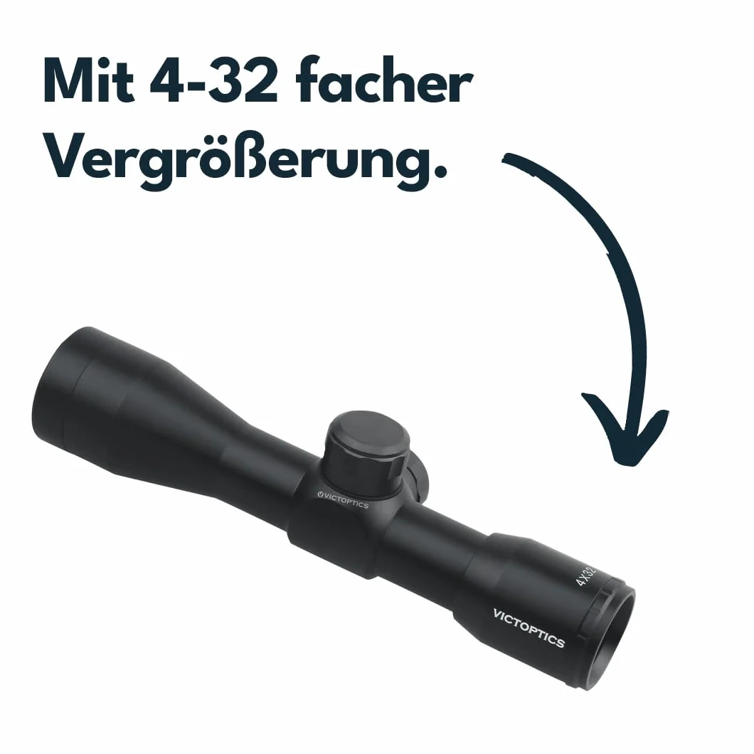 Vector Optics Victoptics OPSL25 B1 4x32C Kompaktowy celownik optyczny dla Airsoft i strzelców sportowych