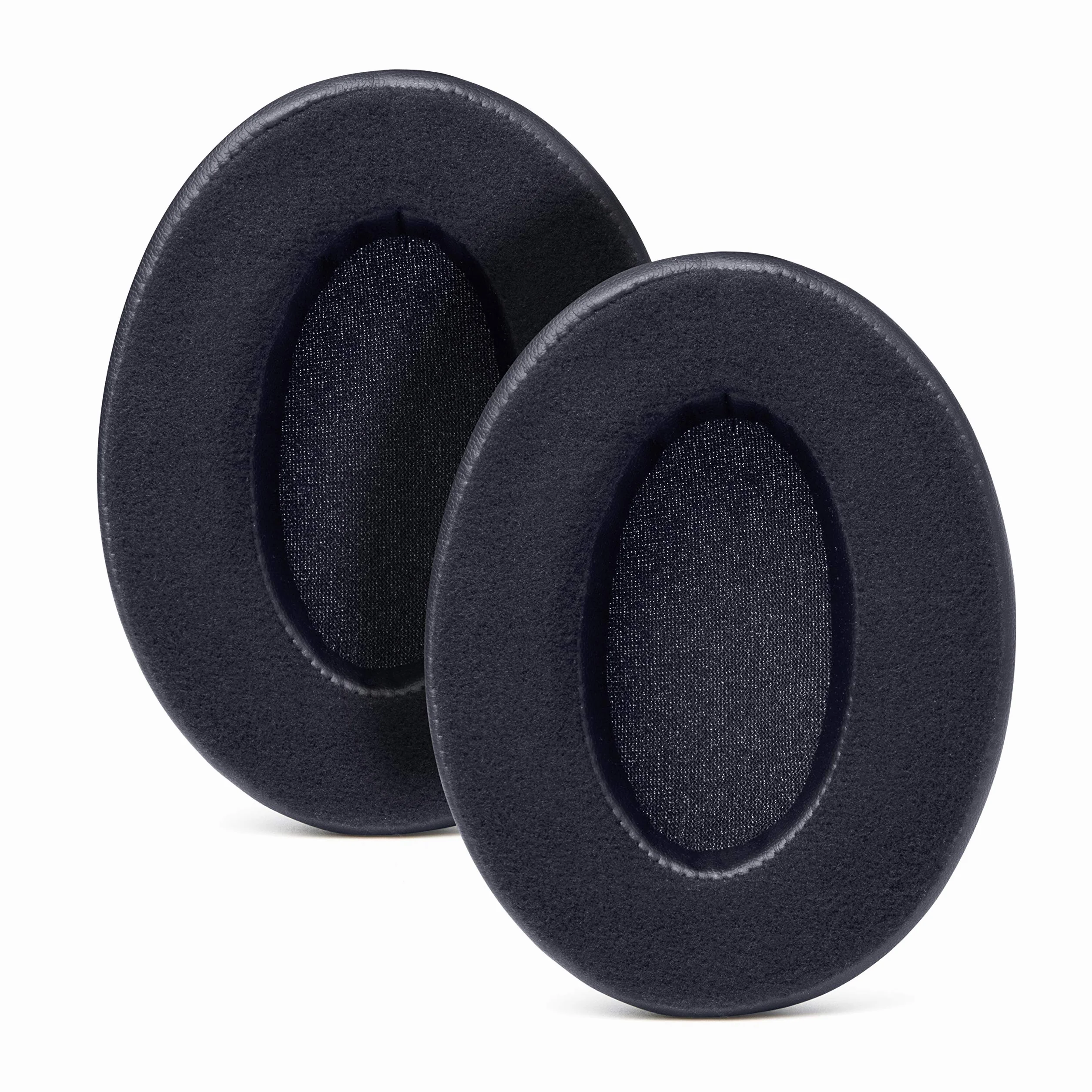 WC PadZ Velour - Ultimate Upgraded Earpads by Wicked Cushions - Kompatybilne z Audio Technica, HyperX, SteelSeries Arctis & More - Extra Thick - Bigger Opening - Softer Memory Foam | (Black)