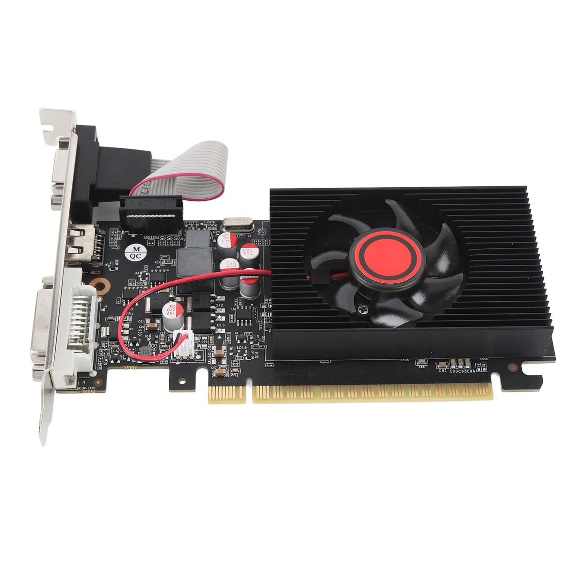 GT730 4 GB DDR3 Karta Graficzna, 128-bitowy Procesor Graficzny z Dual Displayport, Porty DVI VGA HDMI, częstotliwość Podstawowa 650 MHz do Gier i Codzienne Przetwarzanie