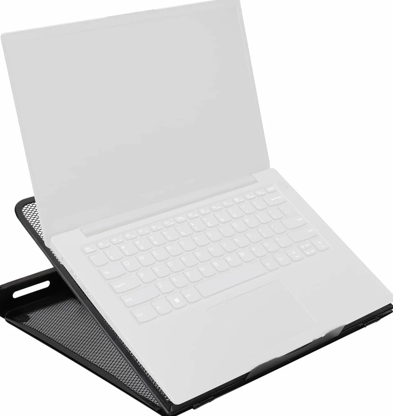 Amazon Basics Podstawka pod laptopa wentylowana regulowana ergonomiczna 17,3 cala 43,9 cm czarna
