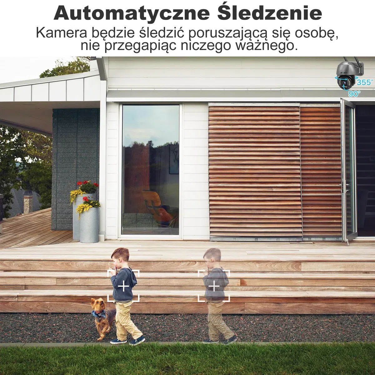 GENBOLT 4K PoE Kamera WIFI,8MP 2.4&5GHz Zewnętrzna CCTV | Wykrywanie Osób/Pojazdów, Nagrywanie 24/7, Auto Śledzenie, Noktowizja Kolorowa