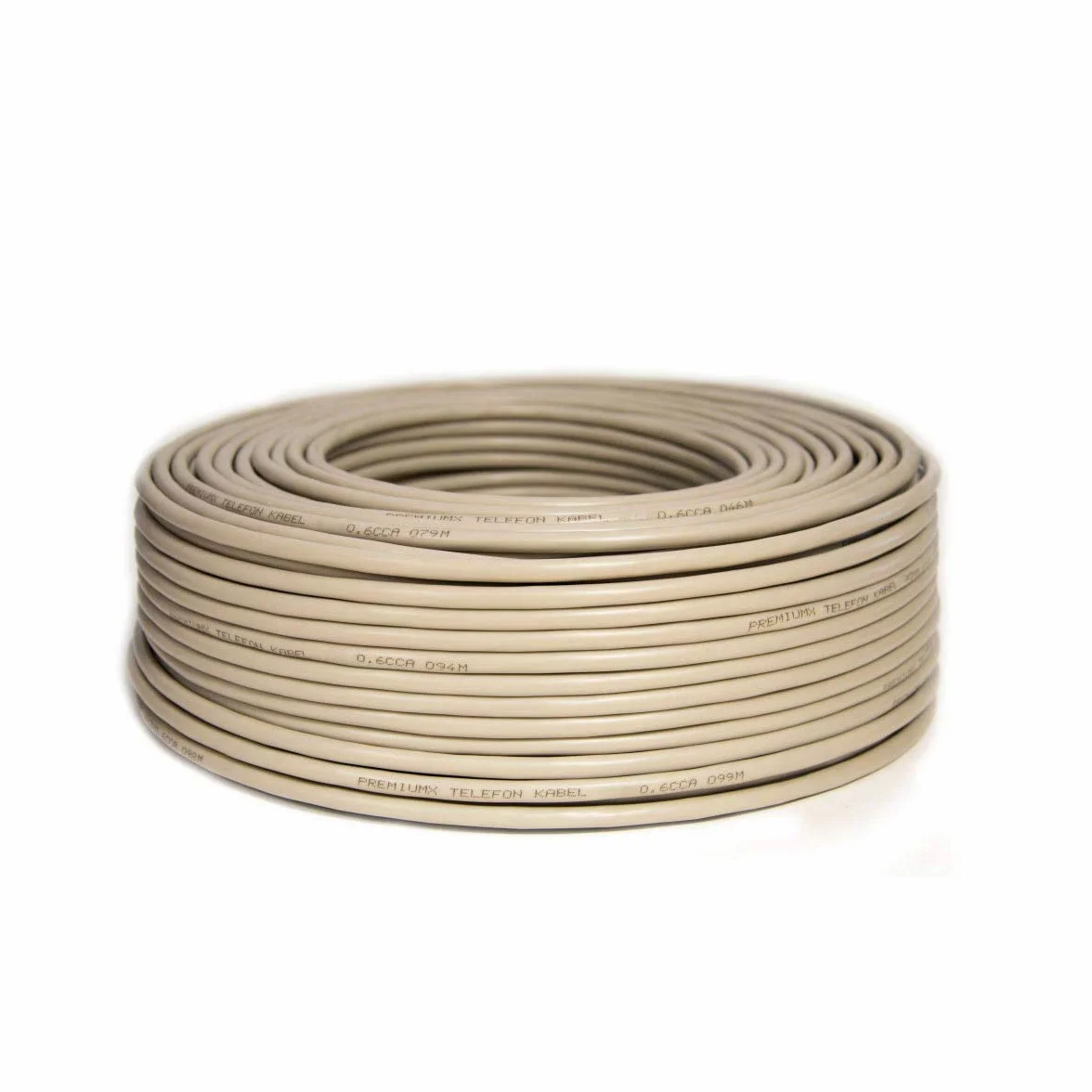 PremiumX Kabel Telefoniczny 100m 4-Żyły 4x2x0,6mm J-Y(ST) Y - Kabel Instalacyjny, Kabel Telekomunikacyjny, Ekranowanie Aluminiowe, Projekt CCA, do Użytku Wewnętrznego/Zewnętrznego
