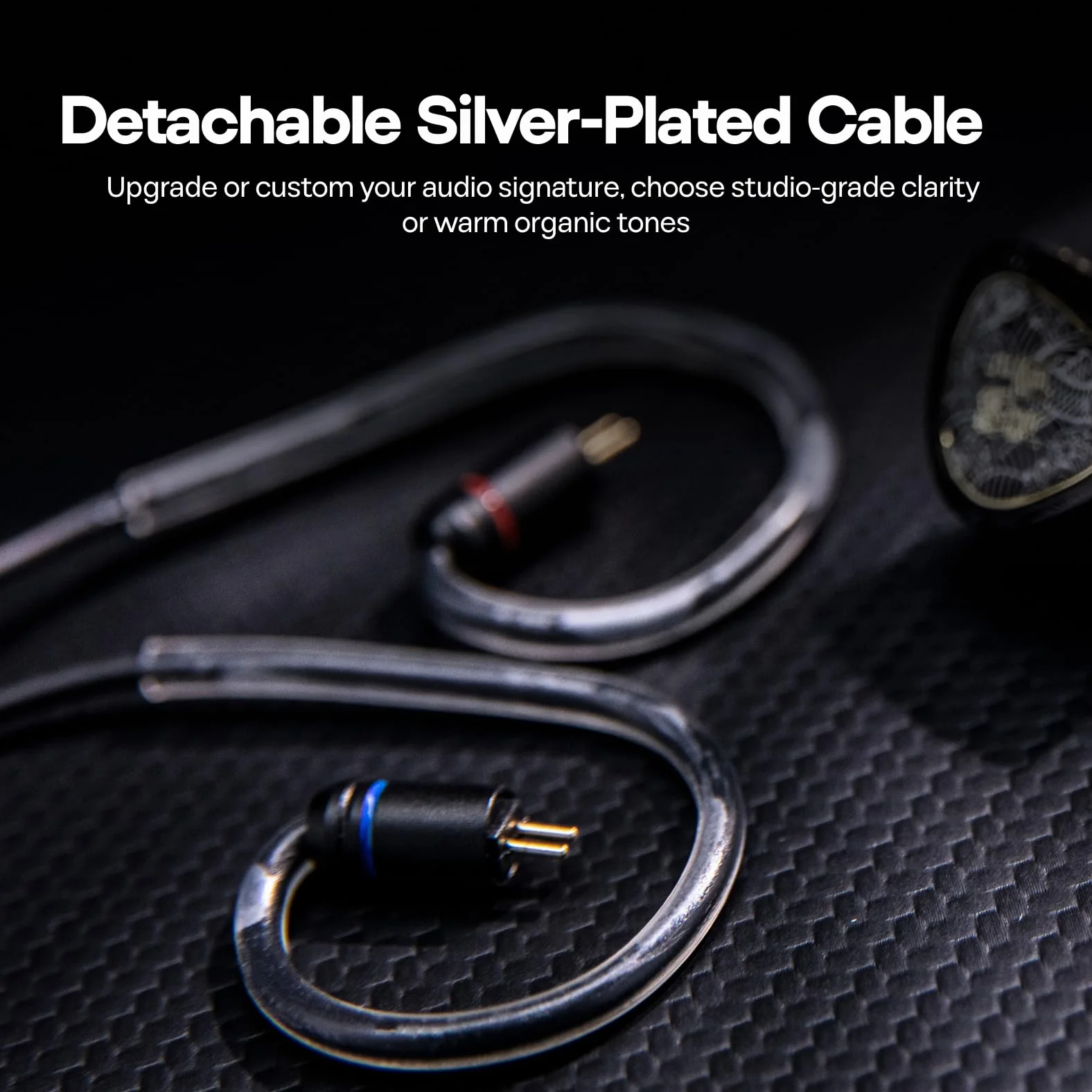 Linsoul TANGZU Wan'er S.G II In Ear Monitor, przewodowe słuchawki douszne HiFI, 10-milimetrowy przetwornik dynamiczny z membraną PET Słuchawki IEM (Przezroczysty biały, 3,5 mm)