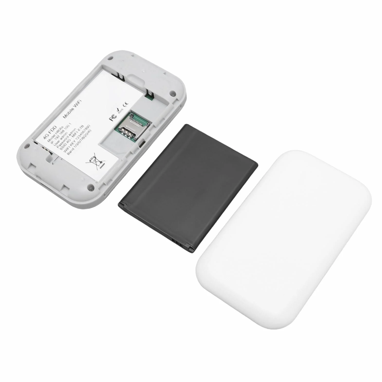 Ejoyous Mobilny Punkt Dostępu, 5G WiFi 300 Mbit/s, Gniazdo Karty SIM Typu Plug-and-play, Router WLAN, Przenośny WLAN, do 10 Użytkowników WLAN