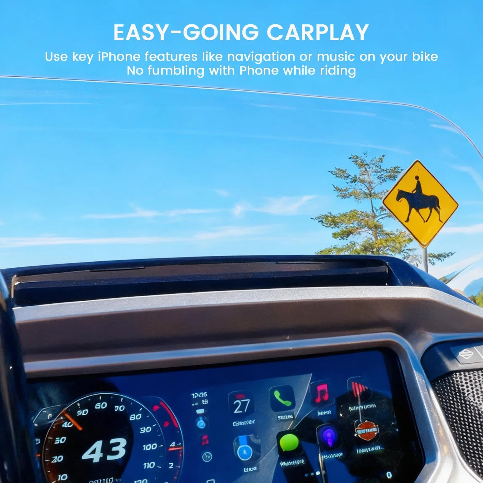 MaedHawk Bypass 2.0 Adapter do CarPlay na Motocykl – Bluetooth 5.4 Bypass Kasku z 45W USB-C Passthrough Ładowaniem (Plug & Play, Aktywacja Bezprzewodowa, Bypass Headset/CarPlay)