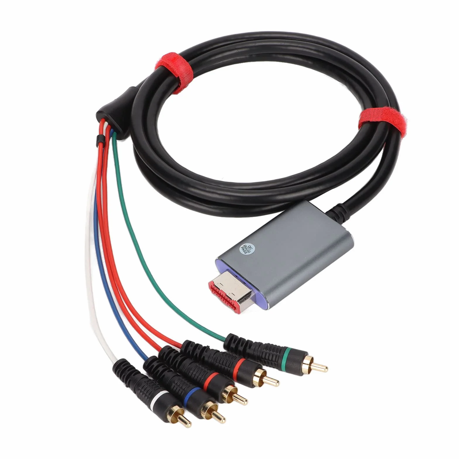 Digital Kabel Komponentowy AV do Cyfrowego Kabla AV .8m/5,9ft, Wyjście Wideo YPbPr, Obsługuje 480i/480p/576i/576p, Plug and Play, Kompatybilny z Konsolami DOL-001