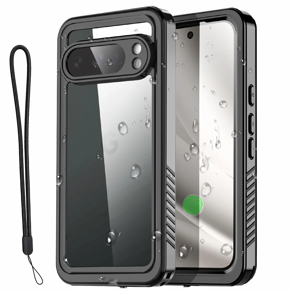 AICase do Google Pixel 10 Pro XL, wodoodporne etui z wbudowanym ochraniaczem ekranu, przezroczyste, odporne na wstrząsy, pyłoszczelne, śniegoszczelne, pełne etui na telefon, odporne na zanurzenie