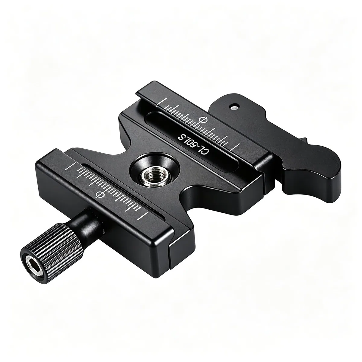 Andoer CL-50LS Quick Release Plate z regulowaną dźwignią przycisk 1/4" i 3/8" otwór na śrubę płyta statywu do Arca Swiss Standard płytka szybkozłączka głowica kulowa statyw