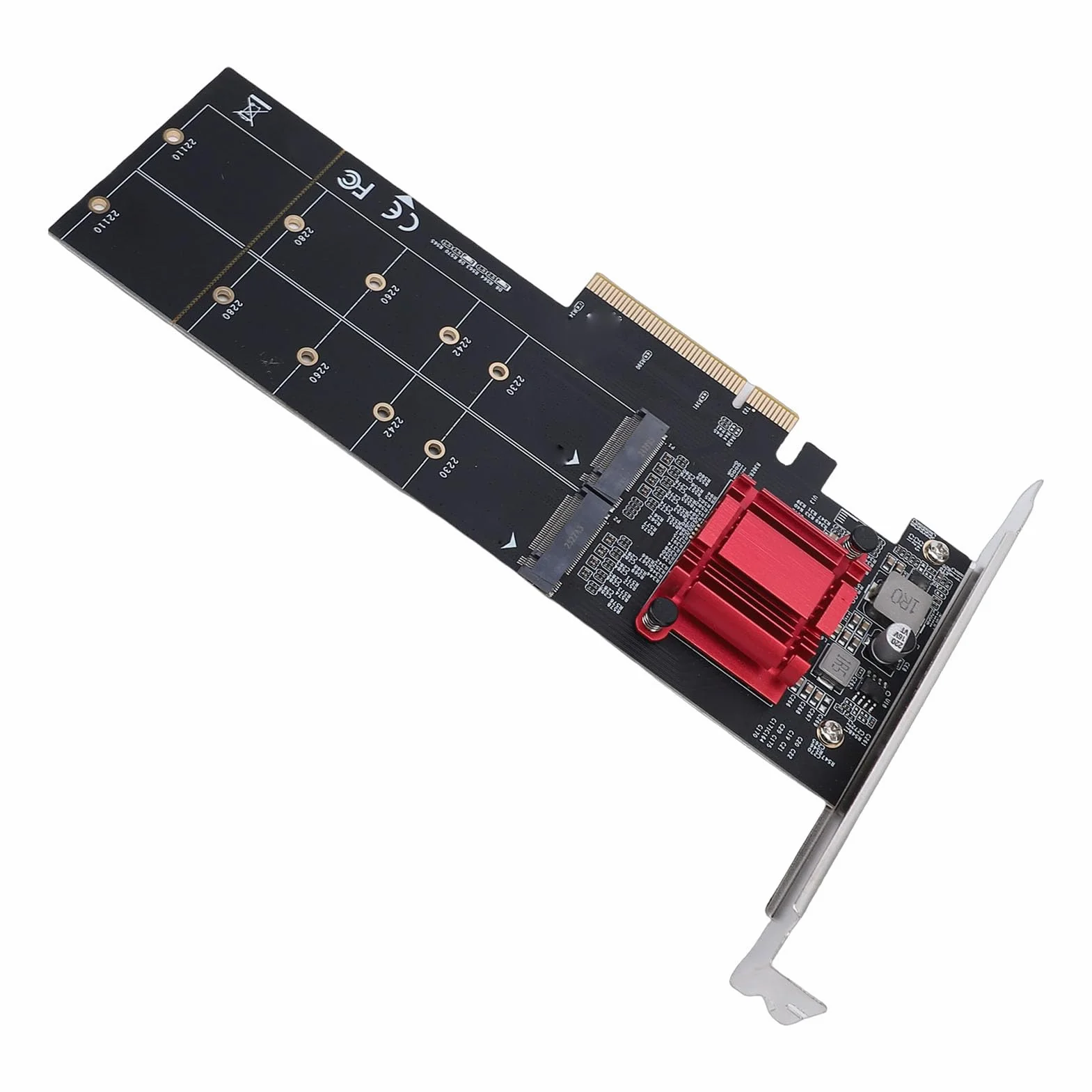 Podwójna Karta Adaptera M.2 NVMe SSD Szybka Karta PCIe 3.1 X16 Idealna do Stacji Roboczych o Wysokiej Wydajności