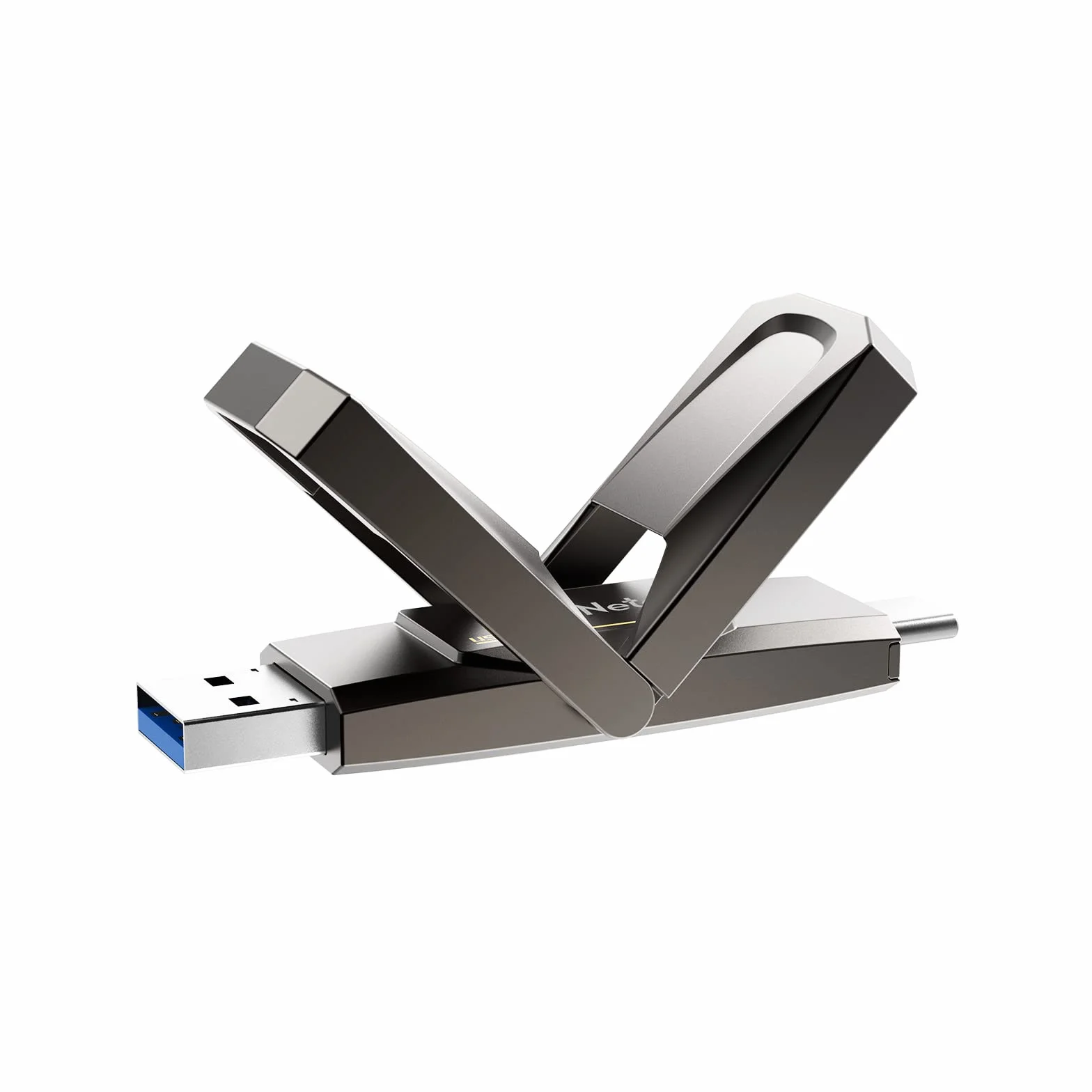 Netac US5 128 GB Solid USB State Drive Przenośny dysk SSD typu c i USB 3.2 Podwójny interfejs prędkości do 550 MB/s dla smartfonów i komputerów Notebook