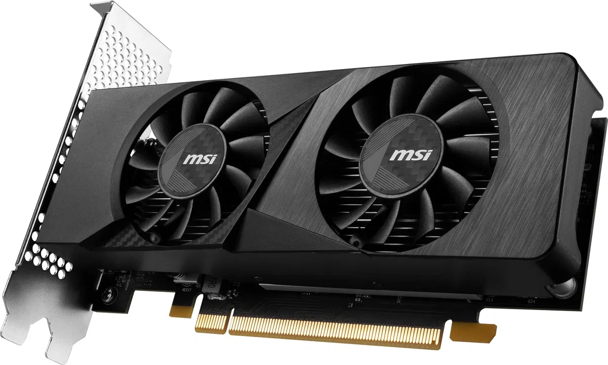 MSI Gamingowa karta graficzna RTX 3050 LP 6G OC (NVIDIA RTX 3050, 96-bitowa, zegar Boost: 1492 MHz, 6 GB GDDR6 14 Gb/s, HDMI/DP, architektura Ampere)
