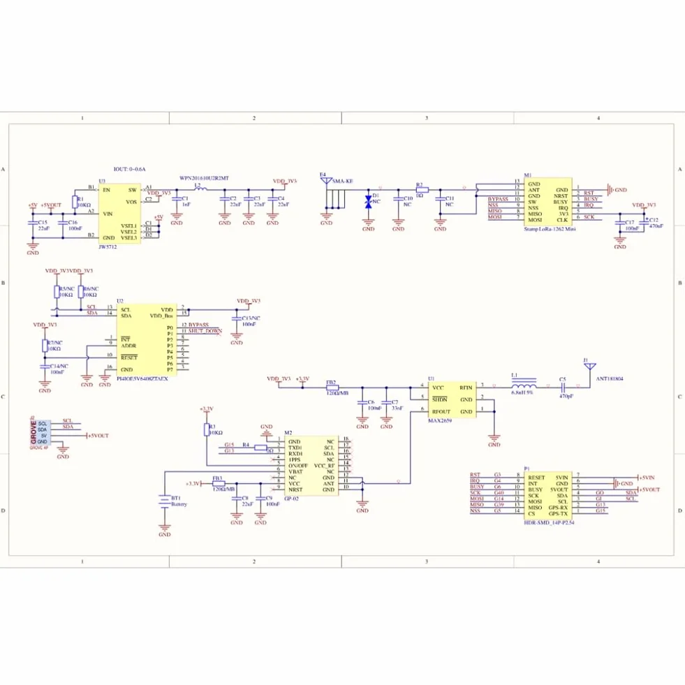 Dla Cardputer Adv SX1262, ATGM336H Cap LoRa 1262 LoRa+ moduł GPS GNSS dla Meshtastic