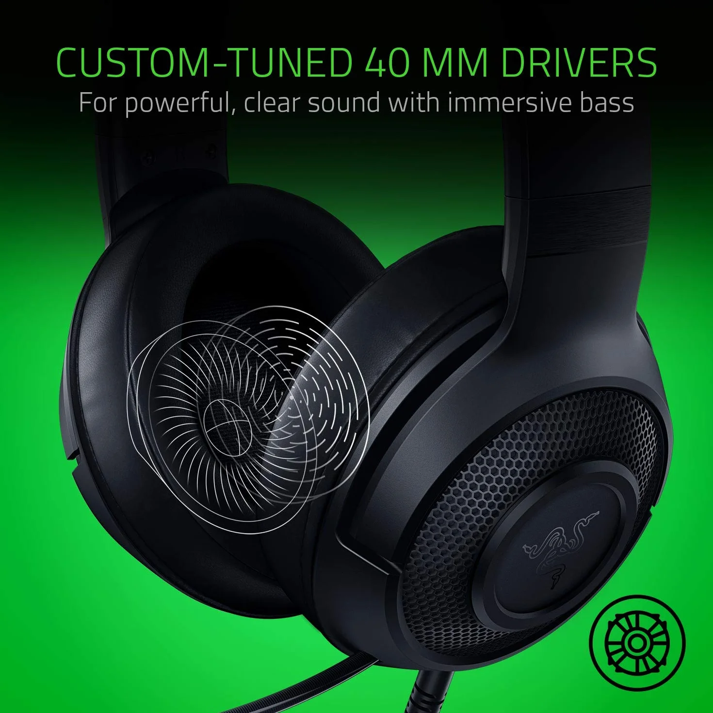 Razer Kraken X Lite Słuchawki Komputerowe Czarny