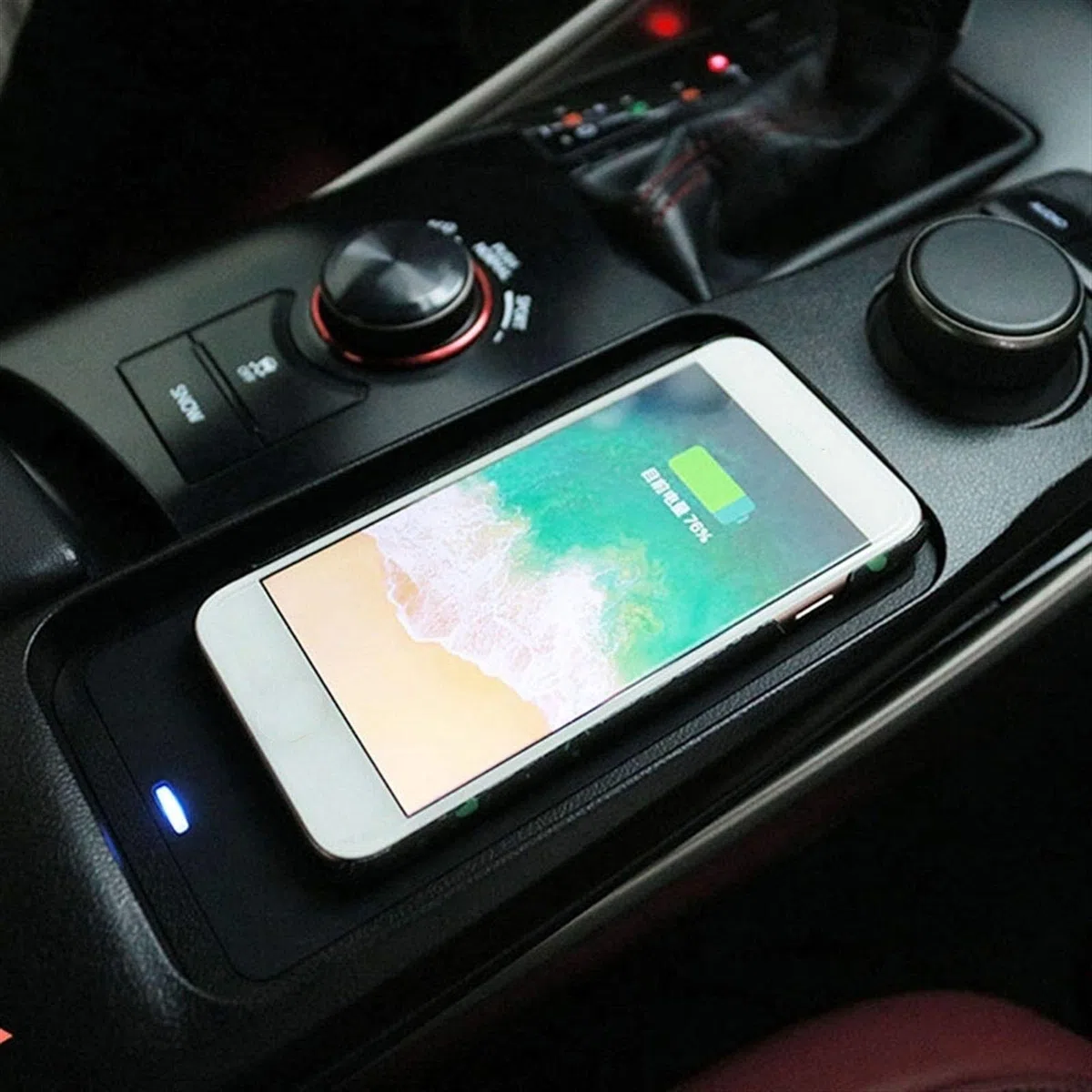 Ładowarka samochodowa Qi Standardowa bezprzewodowa ładowarka 10 W Szybkie ładowanie, do Lexusa, IS300 2015 2016 2017 2018 2019 Auto, do Smart, uchwyt na telefon Lewa strona jazdy Panel ładowani